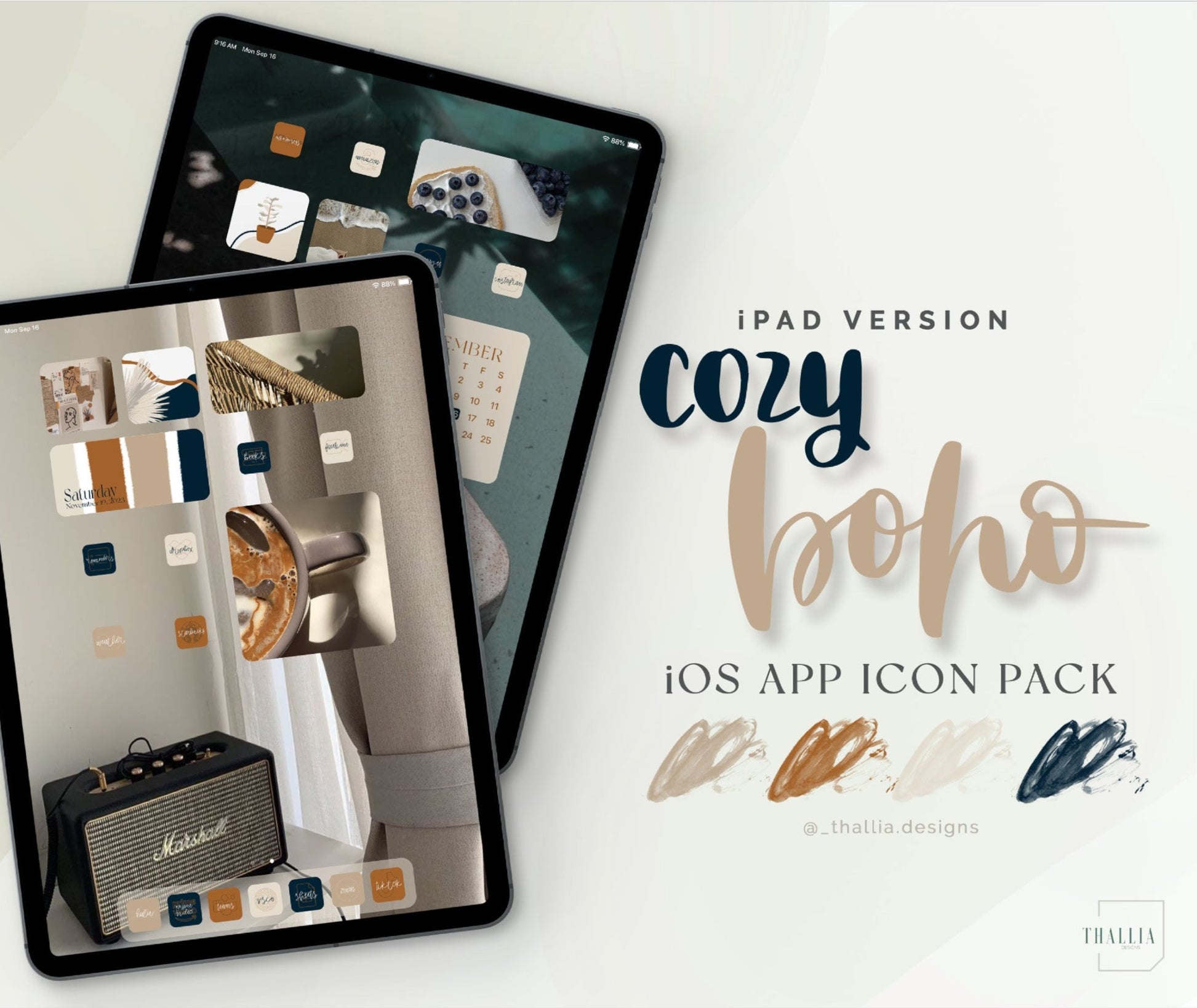 Cozy Boho iPad iOS Pack