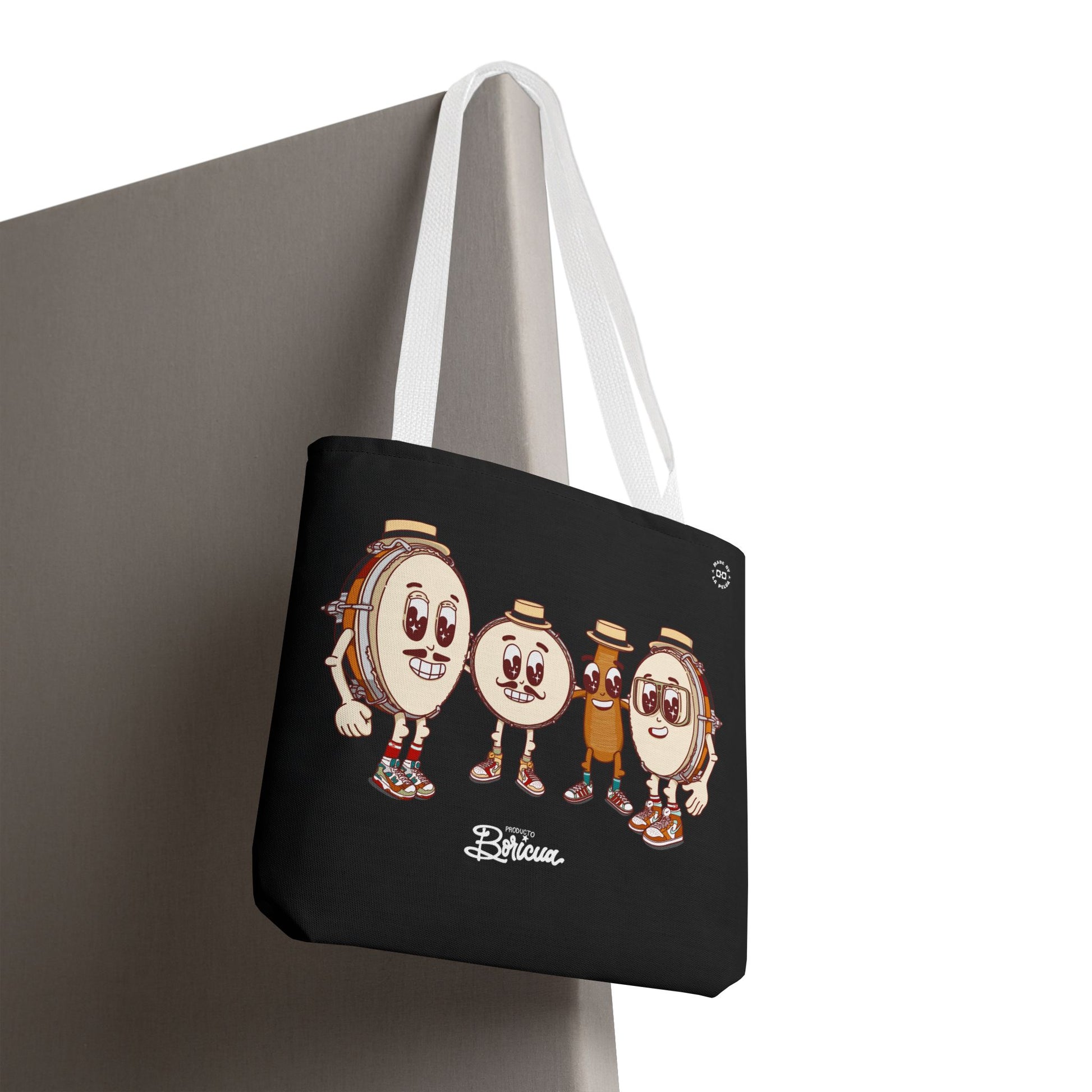 Cafe con Ron Tote Bag - Puerto Rico (Negro)