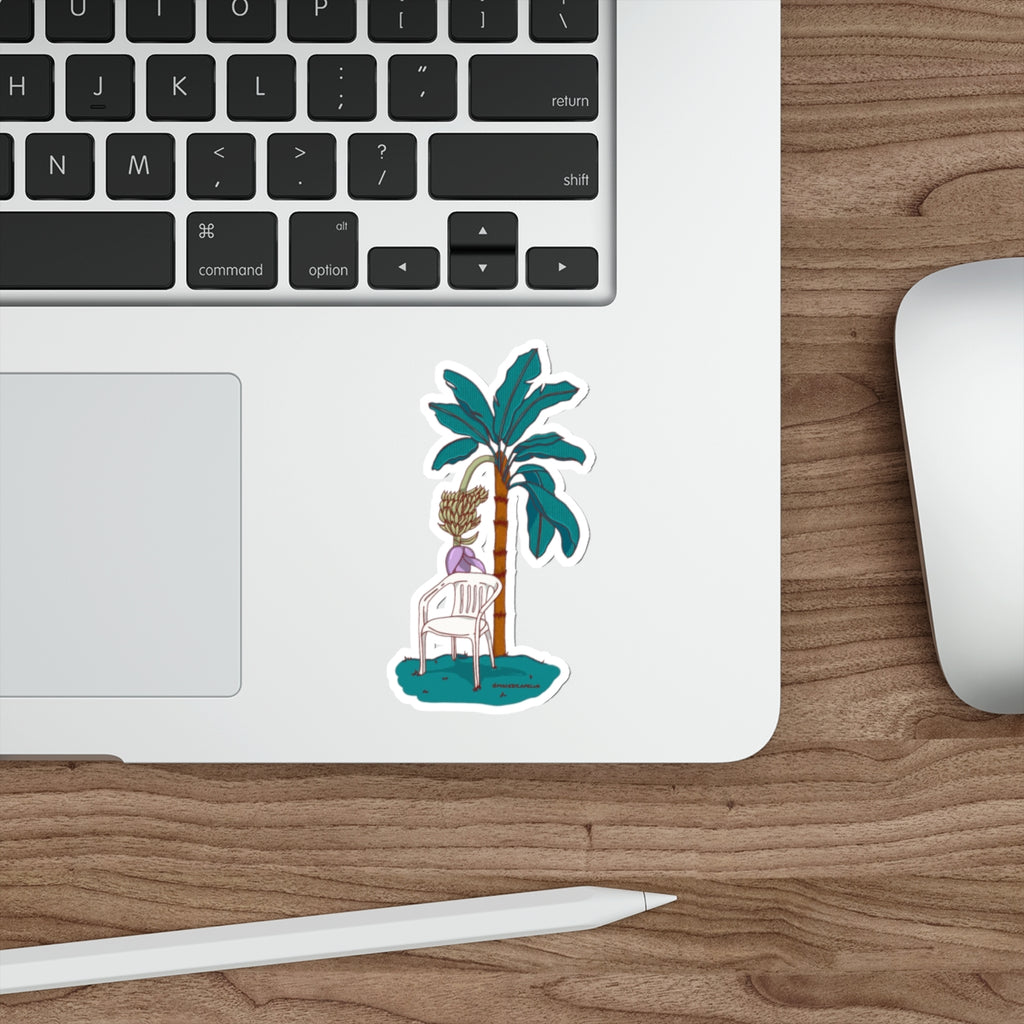 Mata de Plátano Die-Cut Sticker, Puerto Rico