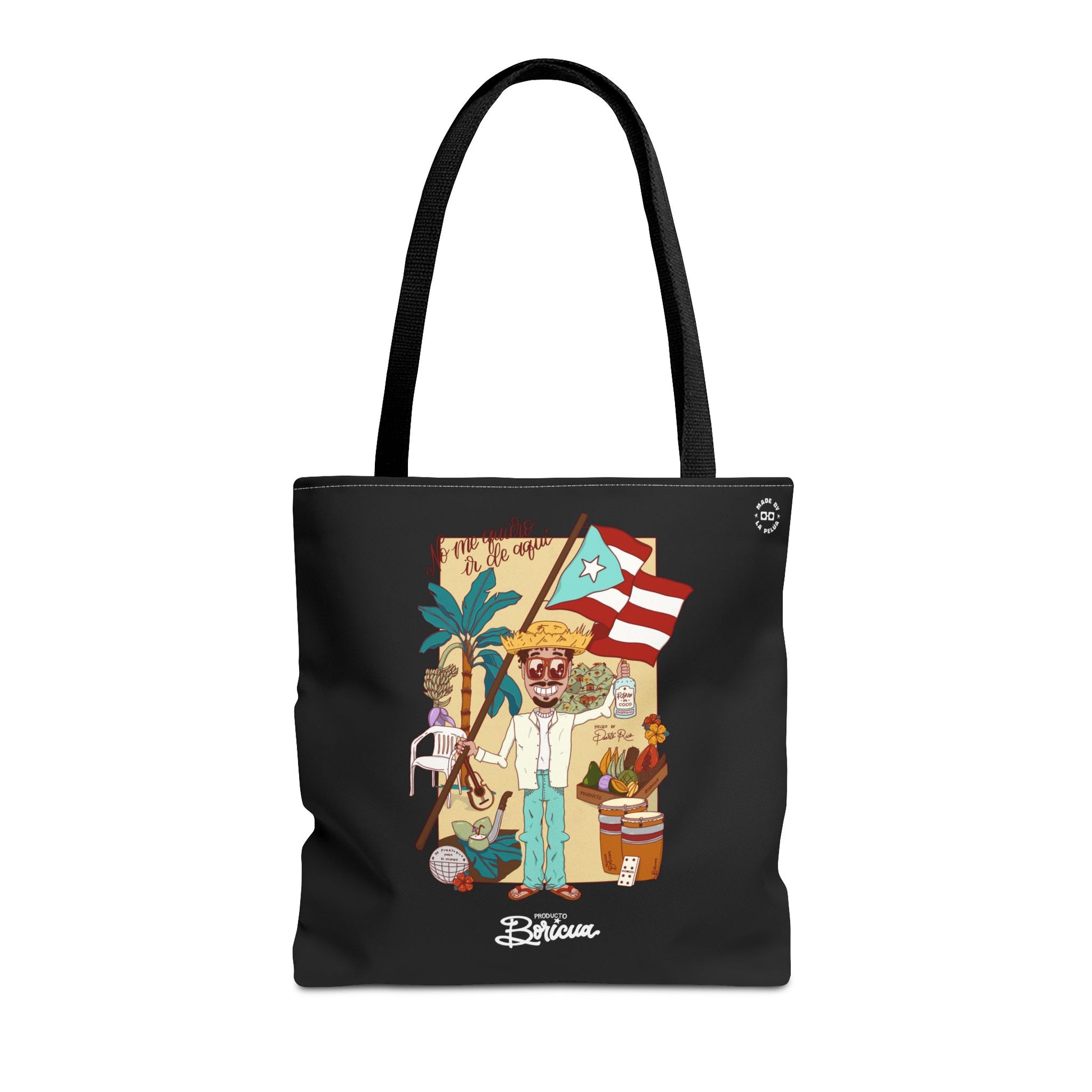 BB en La Mudanza Tote Bag - Boricua (Negro)