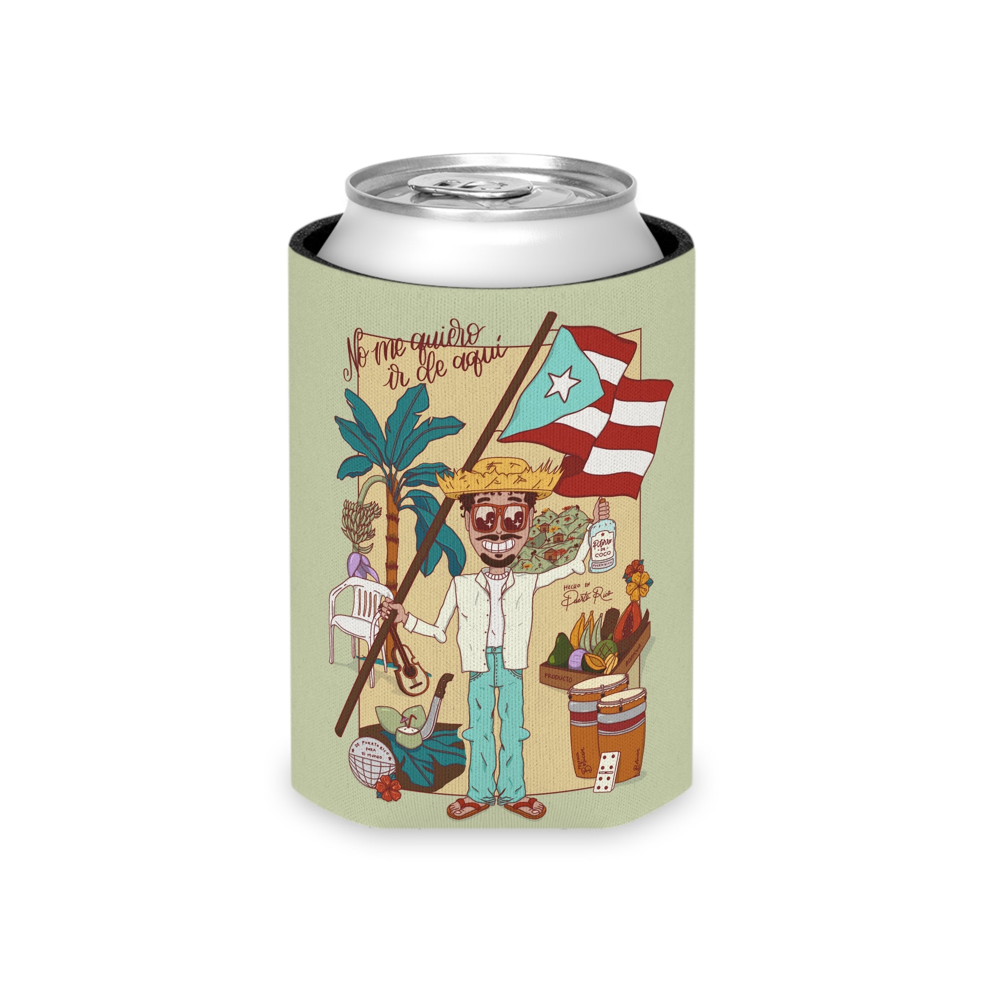 BB en La Mudanza Can Cooler - Puerto Rico (Verde)