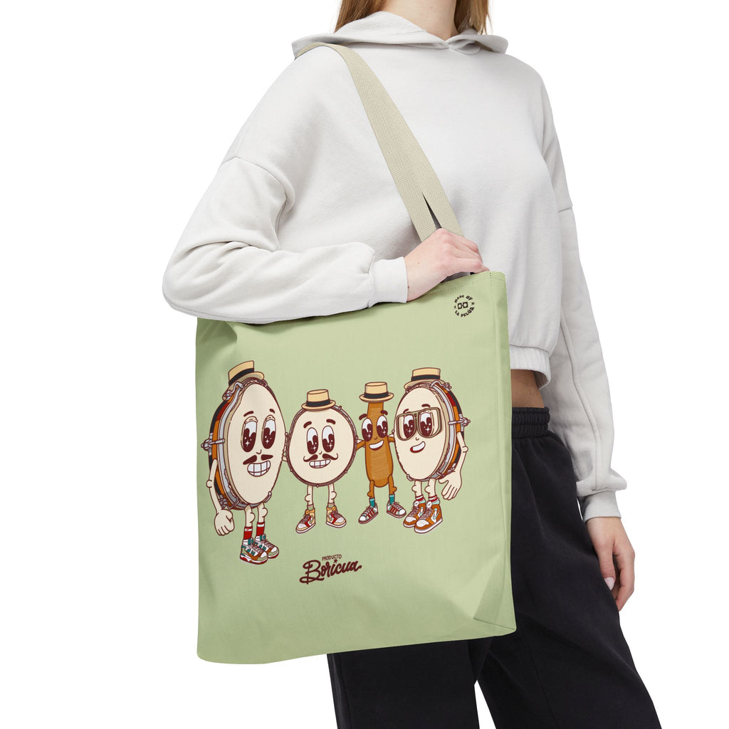 Cafe con Ron Tote Bag - Puerto Rico (Verde)