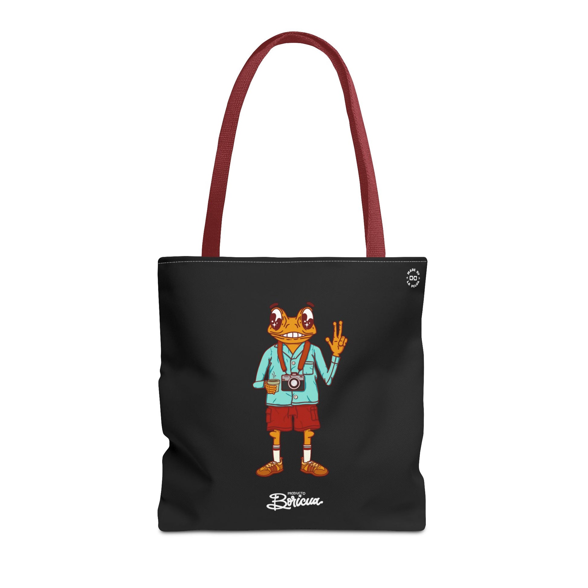 Concho Tote Bag - Bandera de Puerto Rico (Negro)