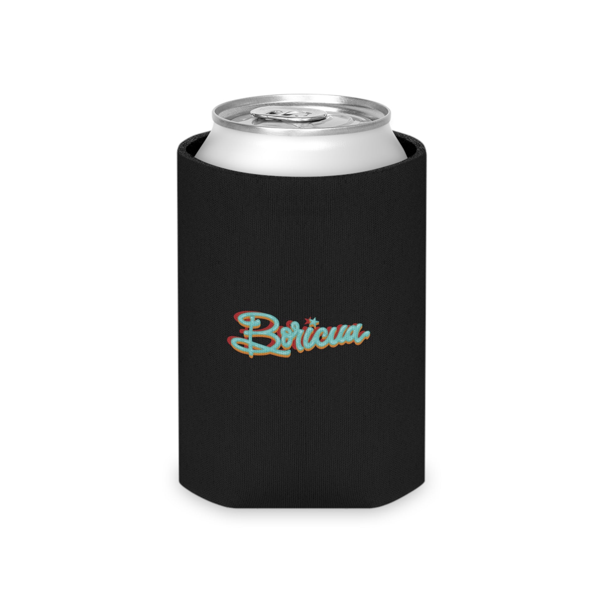 Pitorro de Coco Can Cooler - Boricua (Negro)