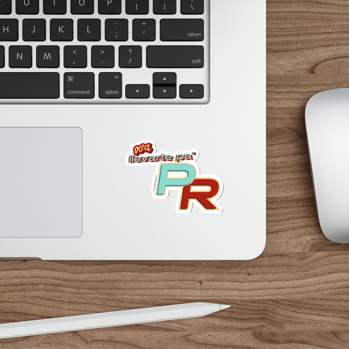 Voy a llevarte para PR (Letra) - Die-Cut Sticker, Puerto Rico