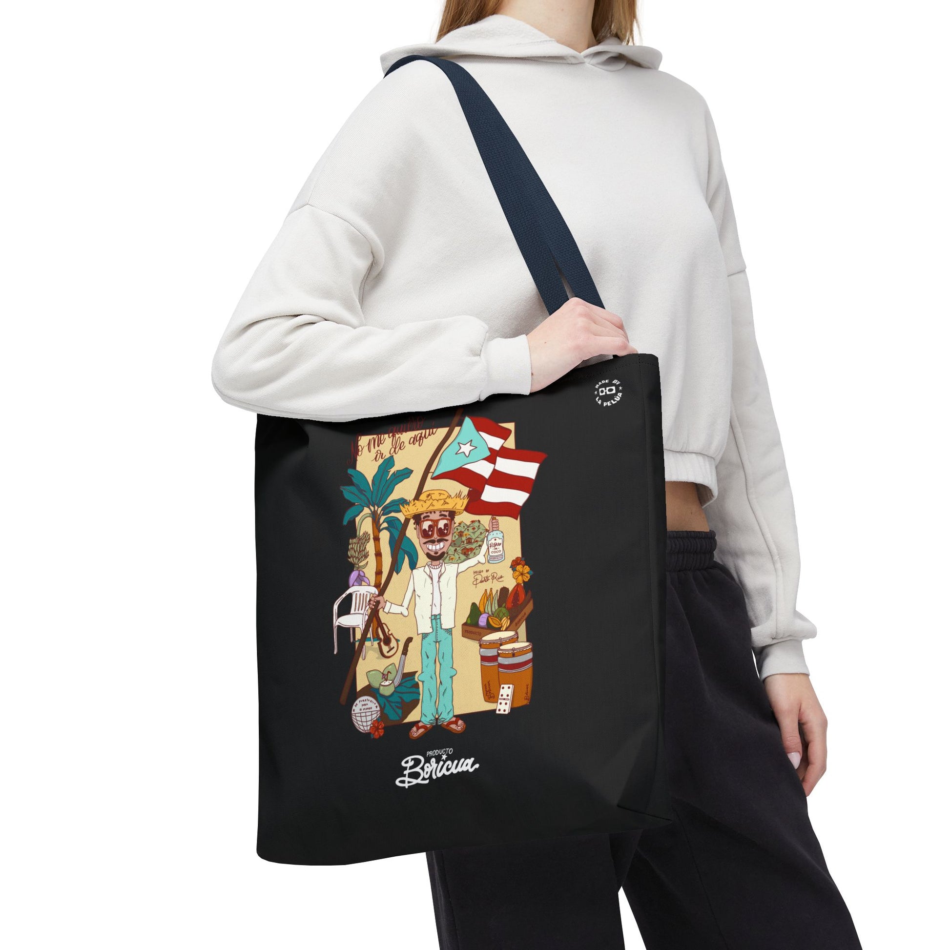 BB en La Mudanza Tote Bag - Puerto Rico (Negro)