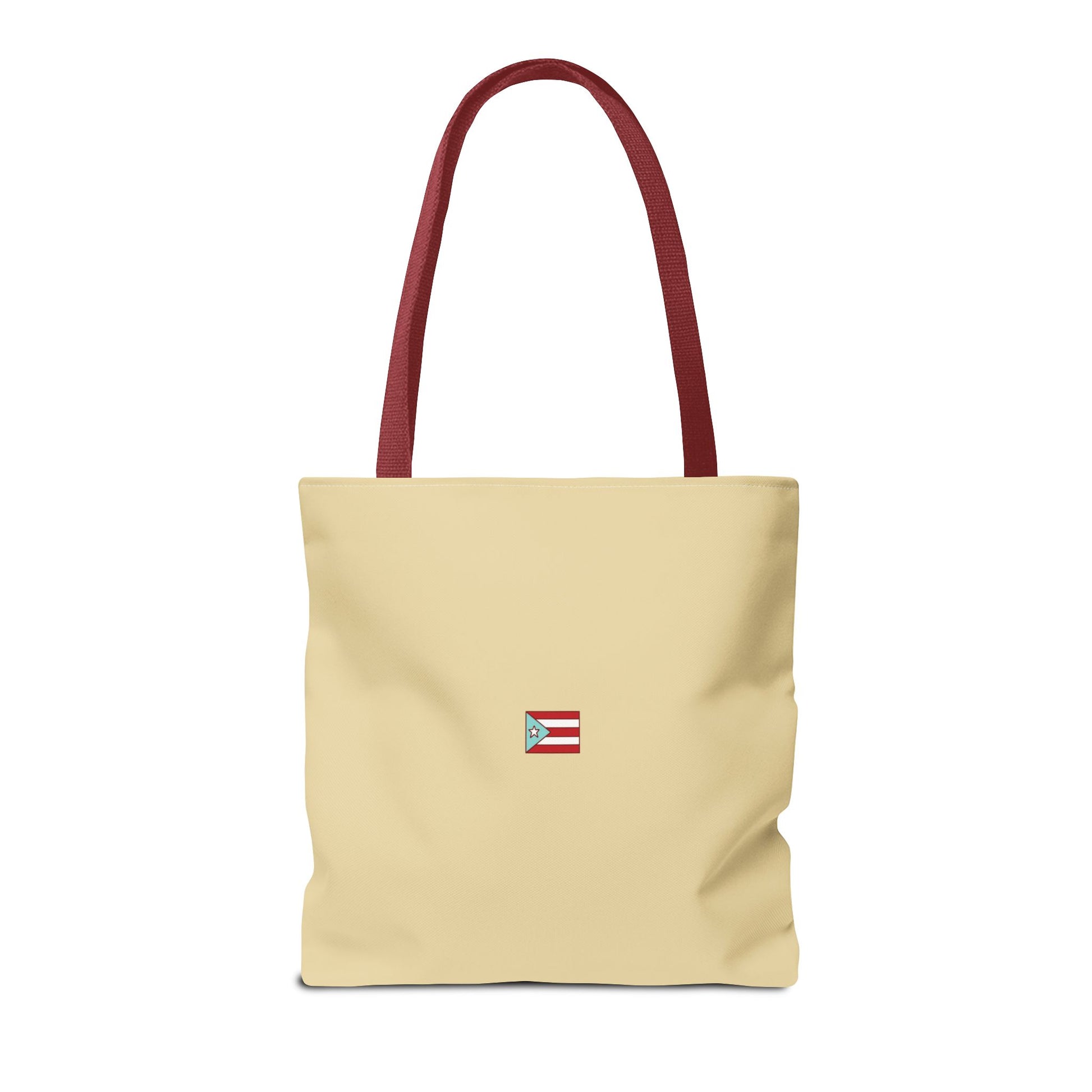 Voy a llevarte para PR Tote Bag - Bandera Puerto Rico (Khaki)