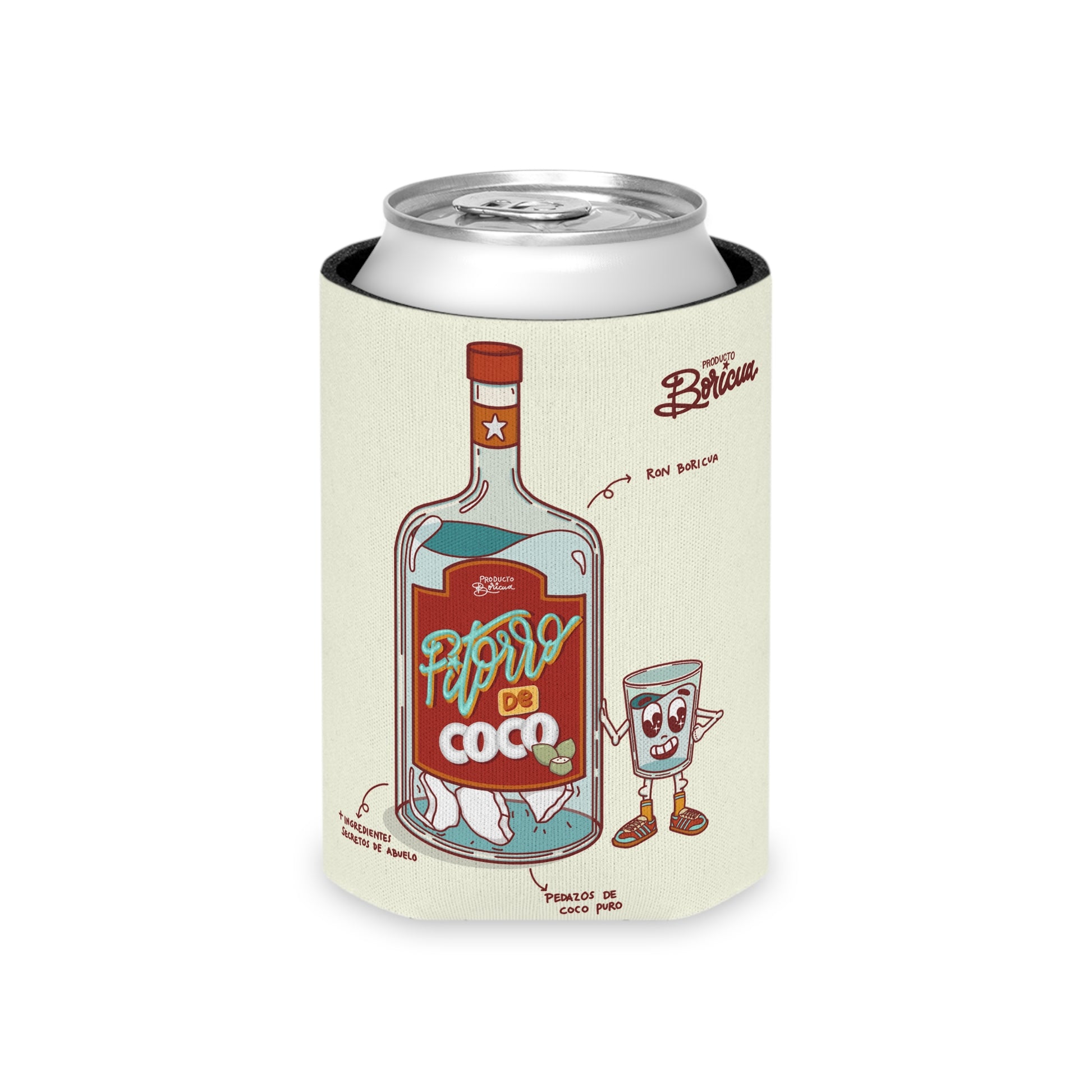 Pitorro de Coco Can Cooler - Boricua (Cremita)