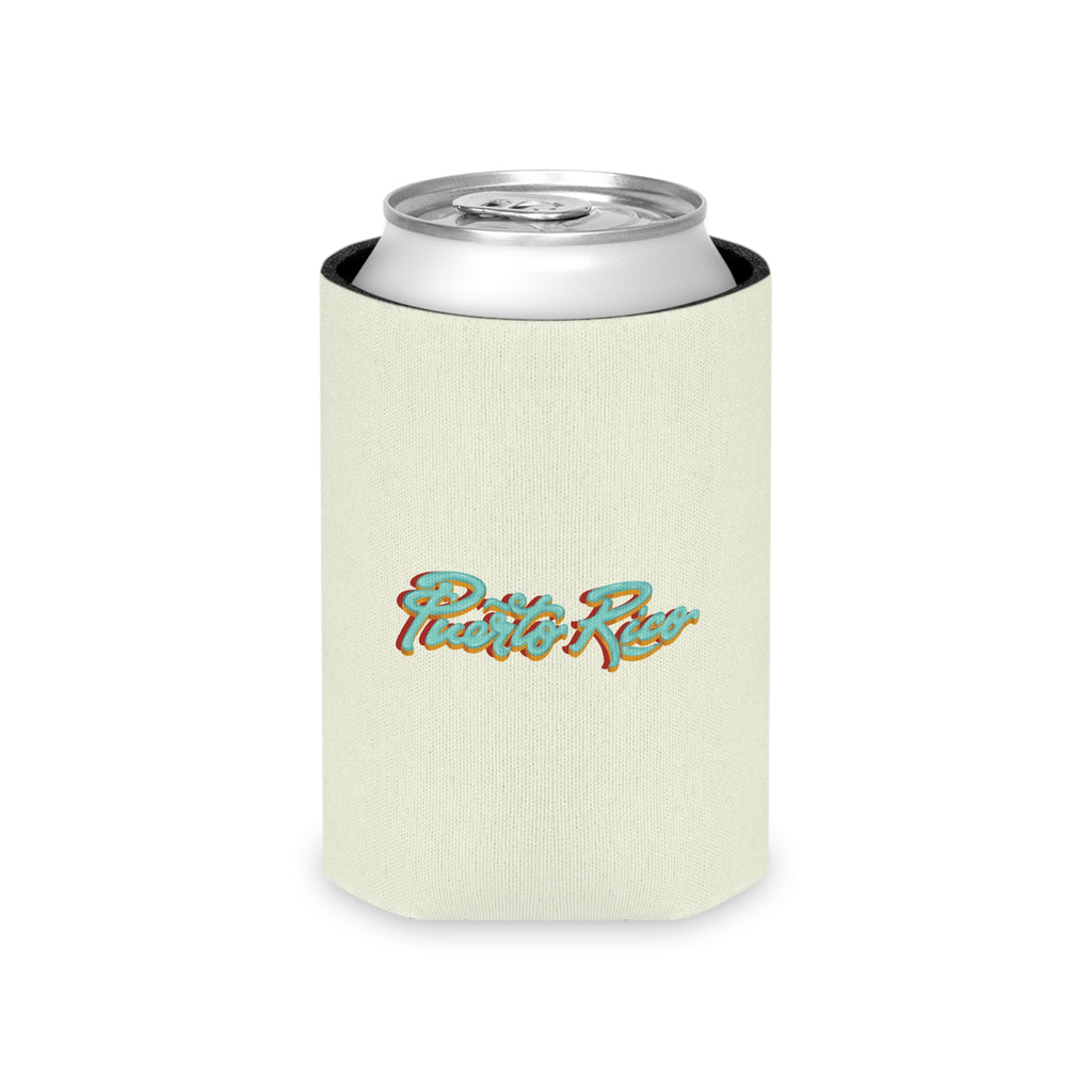 Concho en la playa en PR Can Cooler - Puerto Rico (Crema)