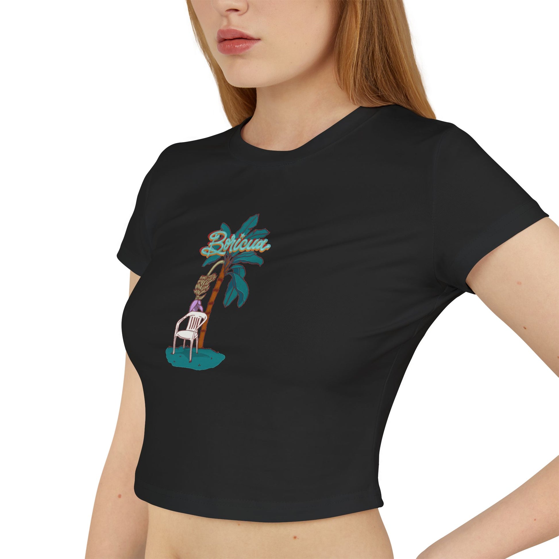 Mata de Plátano con Boricua - Baby Tee