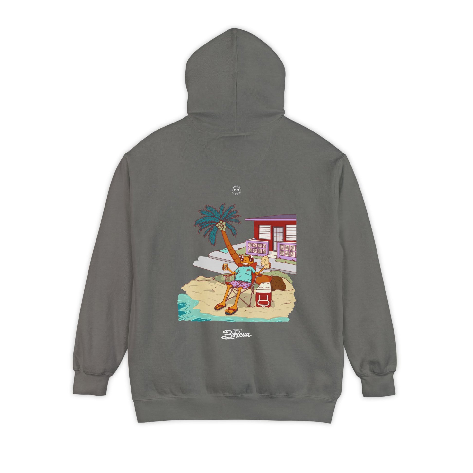 Concho en la playa de PR - Bandera Puerto Rico Hoodie