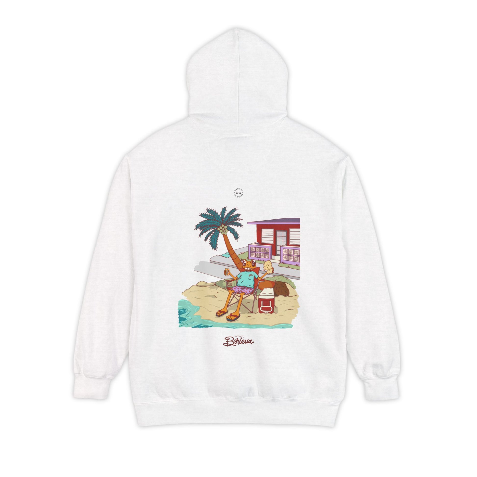 Concho en la playa de PR - Bandera Puerto Rico Hoodie