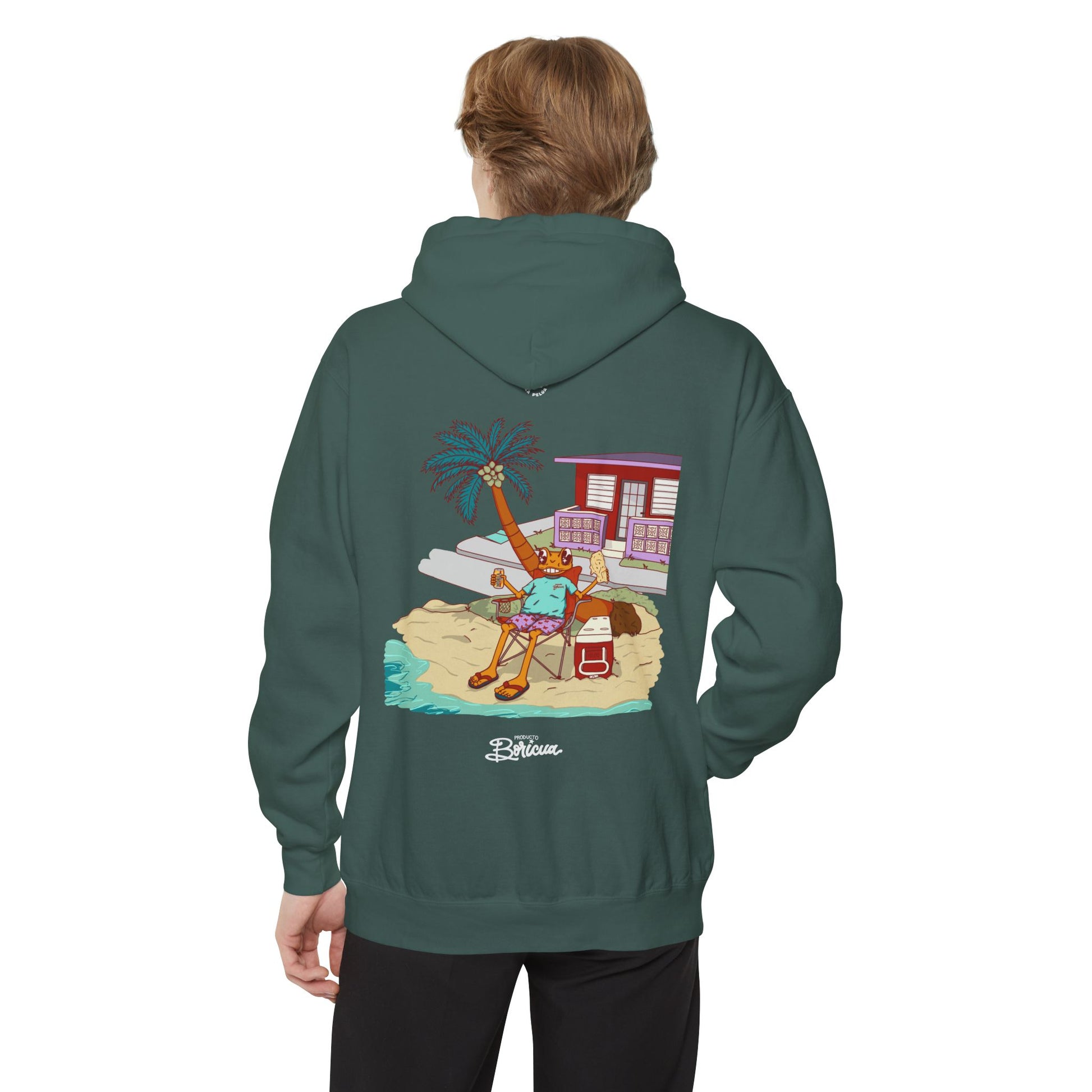 Concho en la playa de PR - Puerto Rico Hoodie