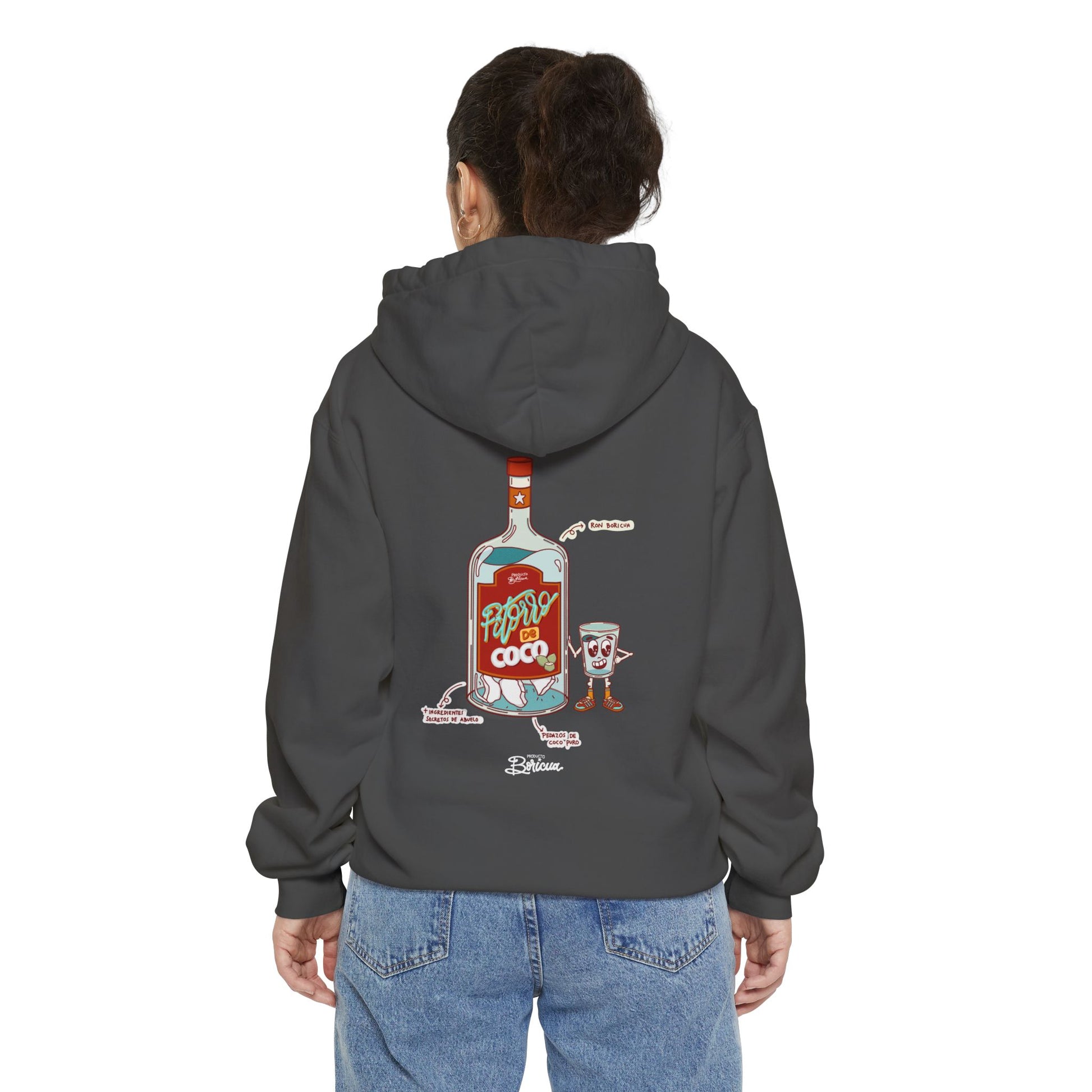 Pitorro de Coco - Bandera Puerto Rico Hoodie
