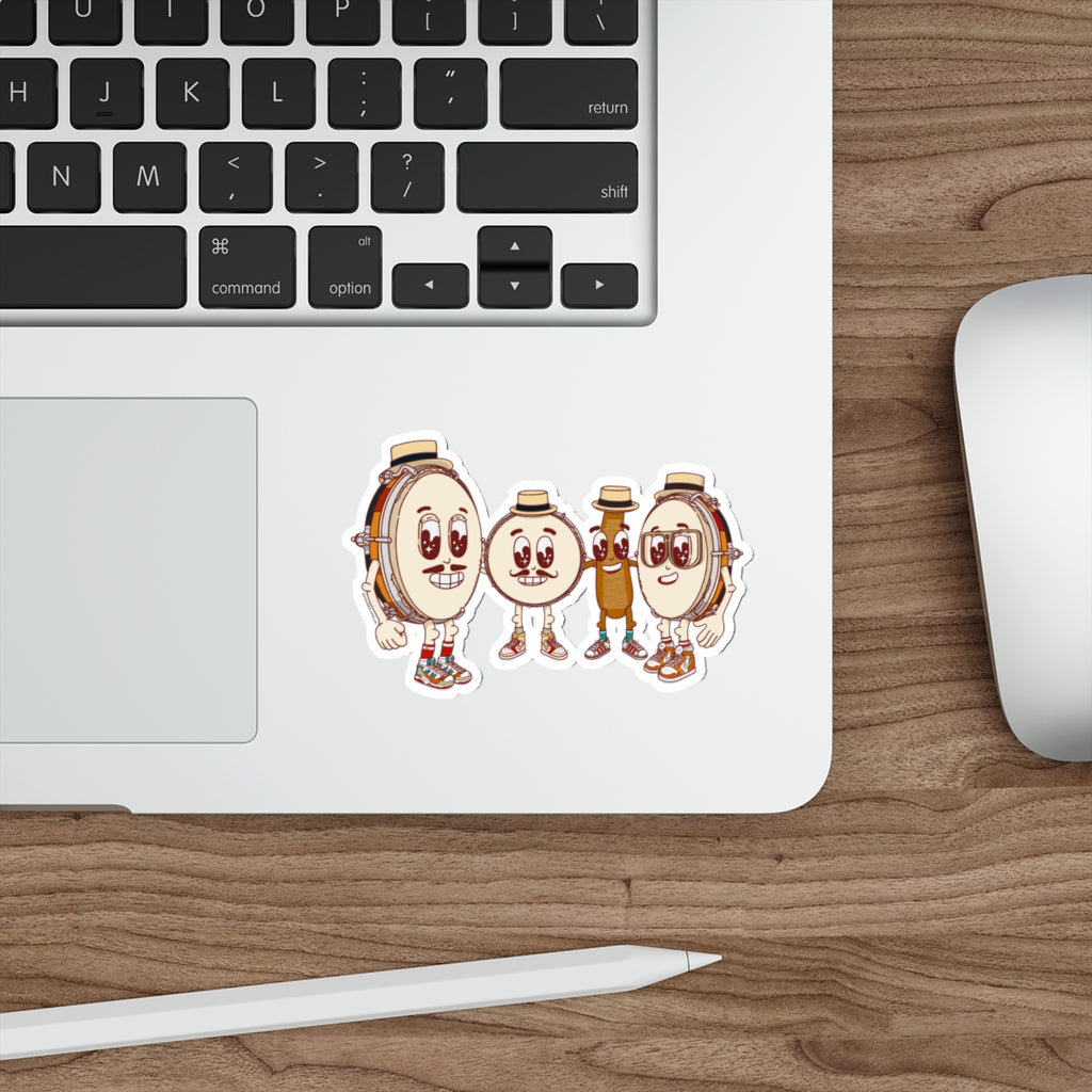Los Plenero - Ilustración Die-Cut Sticker, Puerto Rico