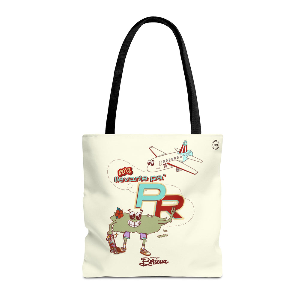 Voy a llevarte para PR Tote Bag - Boricua (Crema)