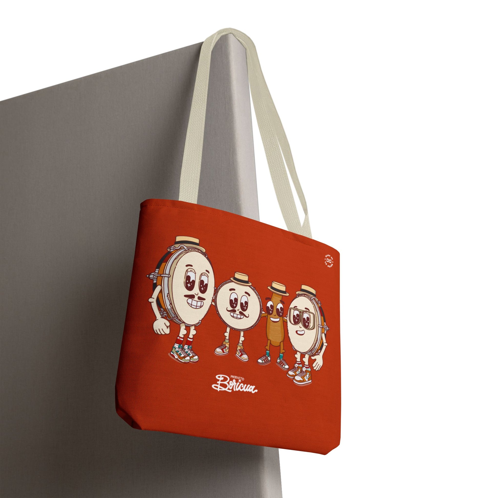 Cafe con Ron Tote Bag - Puerto Rico (Rojo)