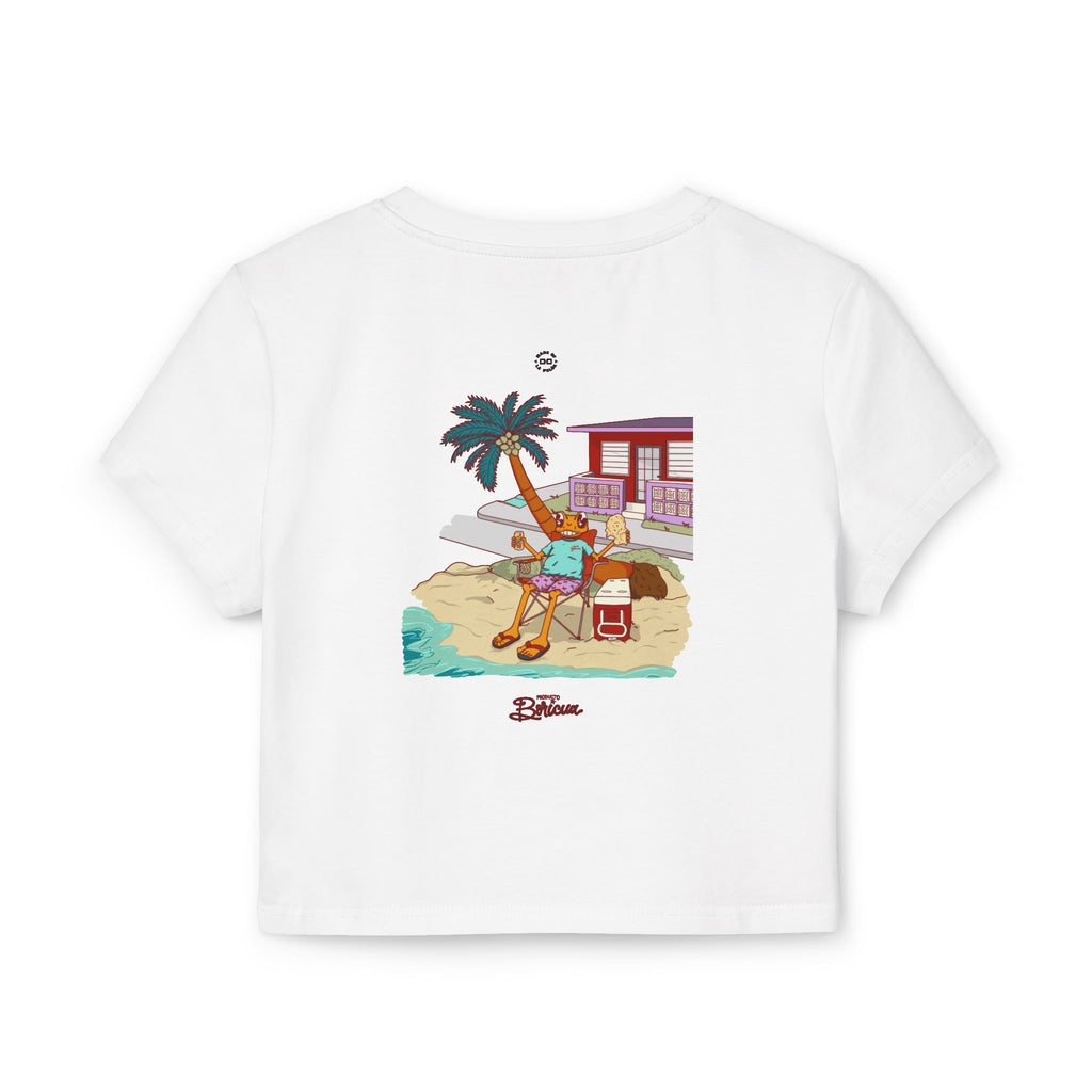 Concho en la playa en PR - Bandera Puerto Rico Baby Tee