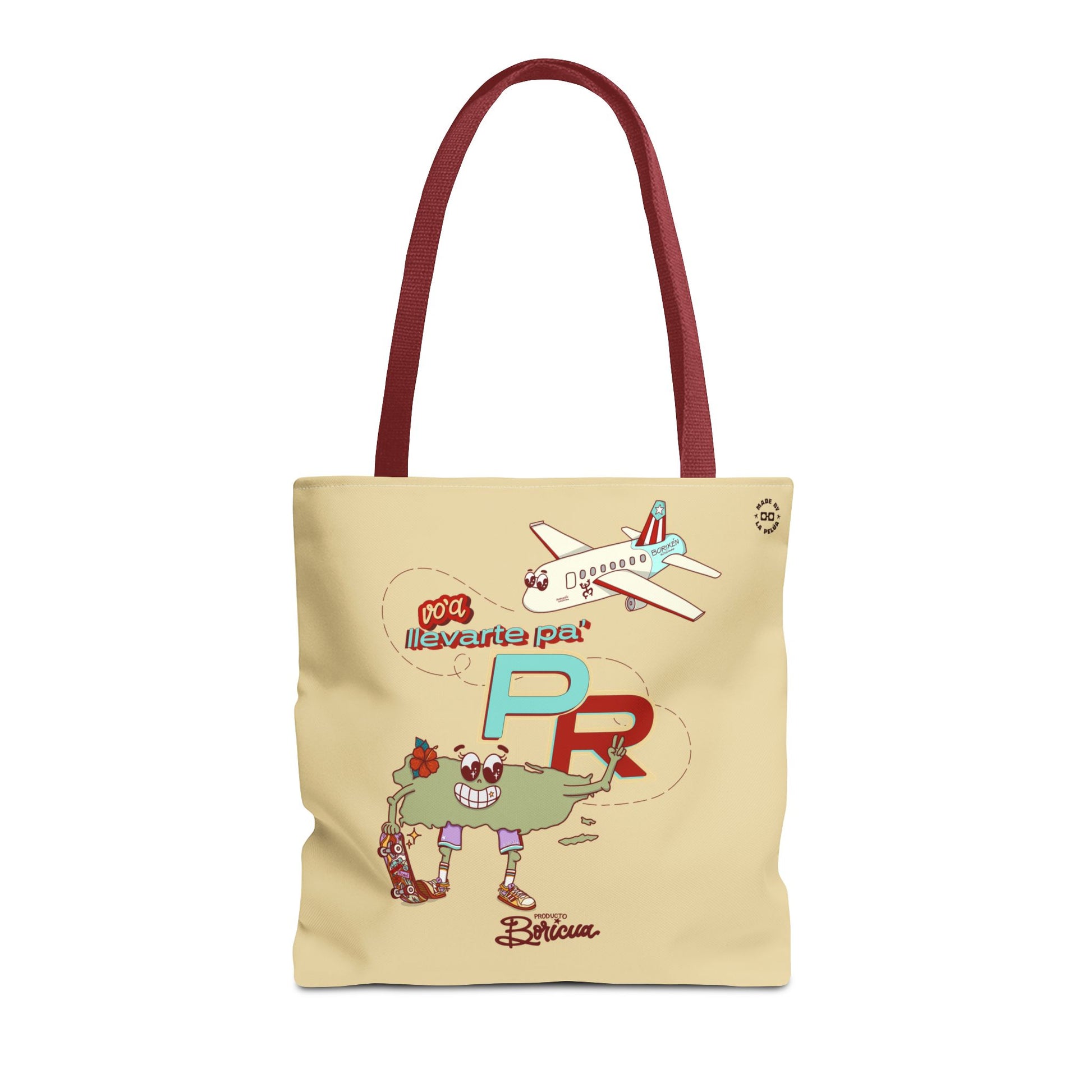 Voy a llevarte para PR Tote Bag - Boricua (Khaki)
