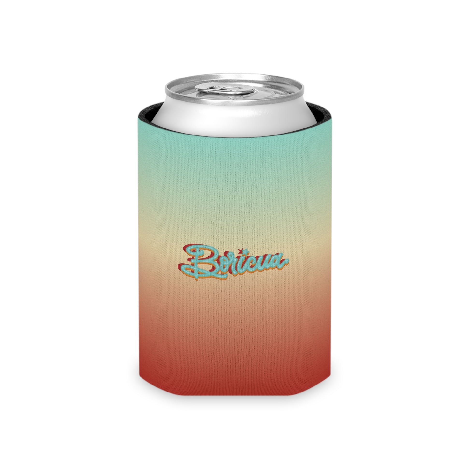 Concho en la playa en PR Can Cooler - Boricua (Gradiente)