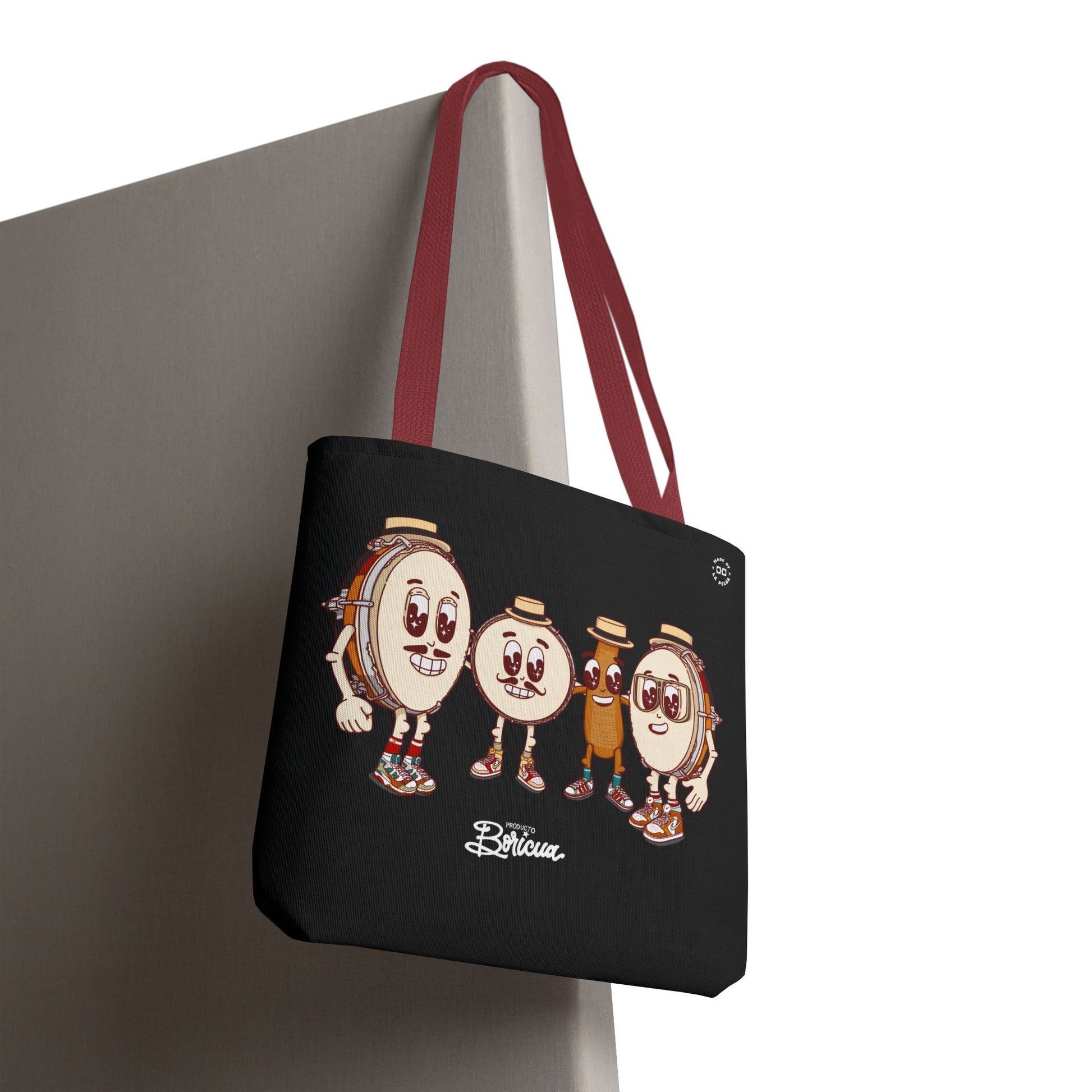 Cafe con Ron Tote Bag - Boricua (Negro)