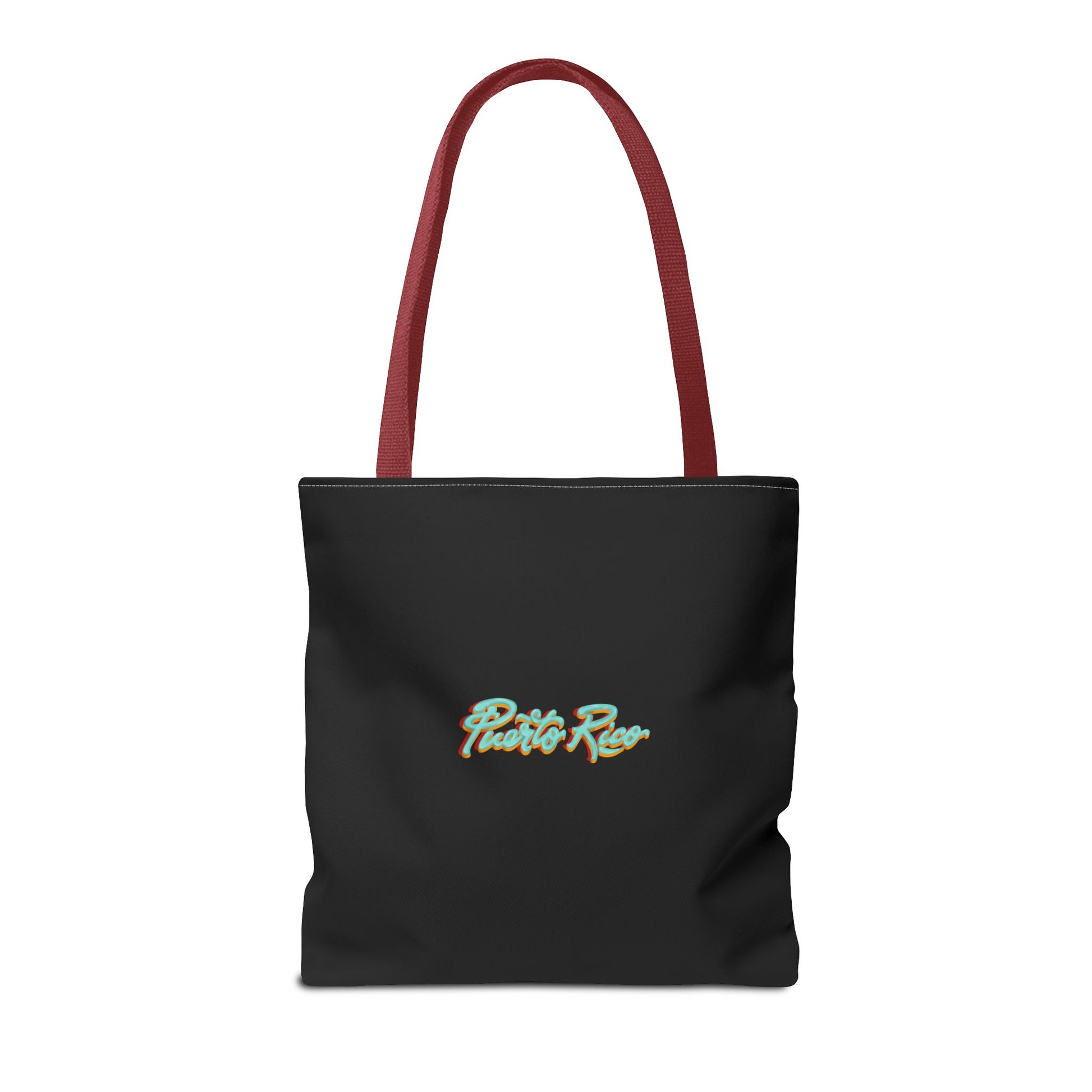 Pitorro de Coco - Puerto Rico Tote Bag (Negro)