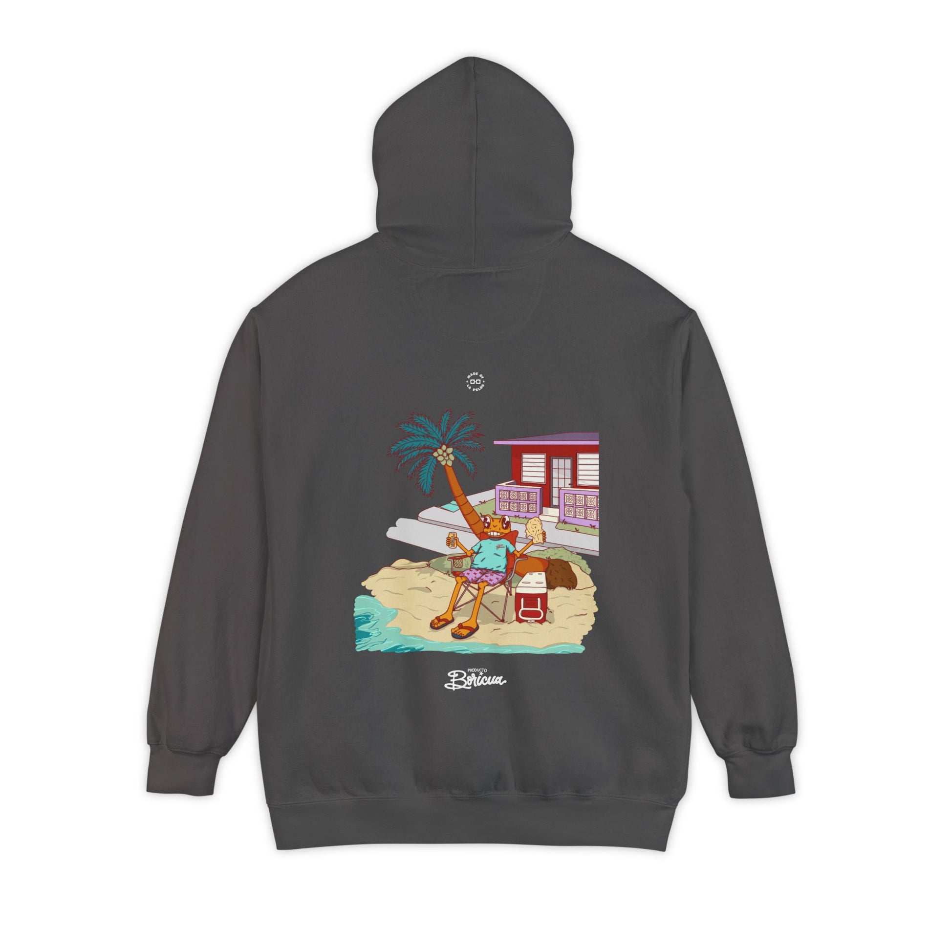 Concho en la playa de PR - Boricua Hoodie