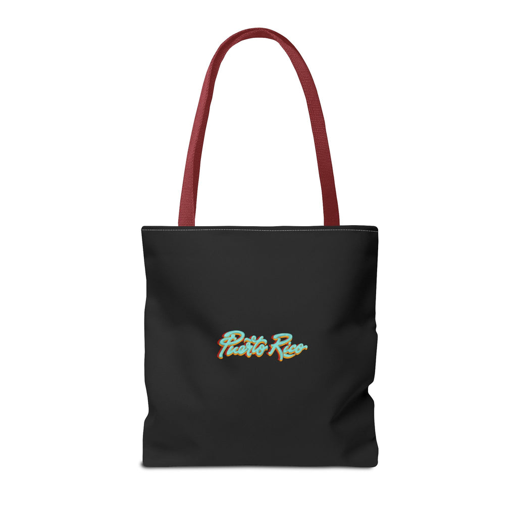 Concho en la playa de PR - Puerto Rico Tote Bag Negro