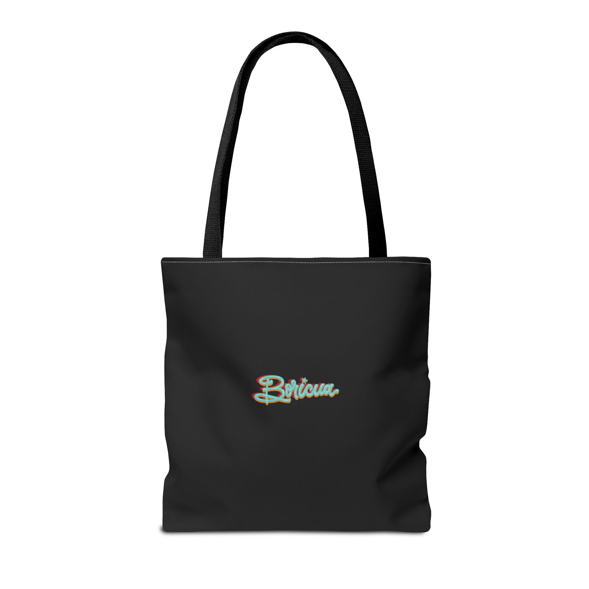 Cafe con Ron Tote Bag - Boricua (Negro)