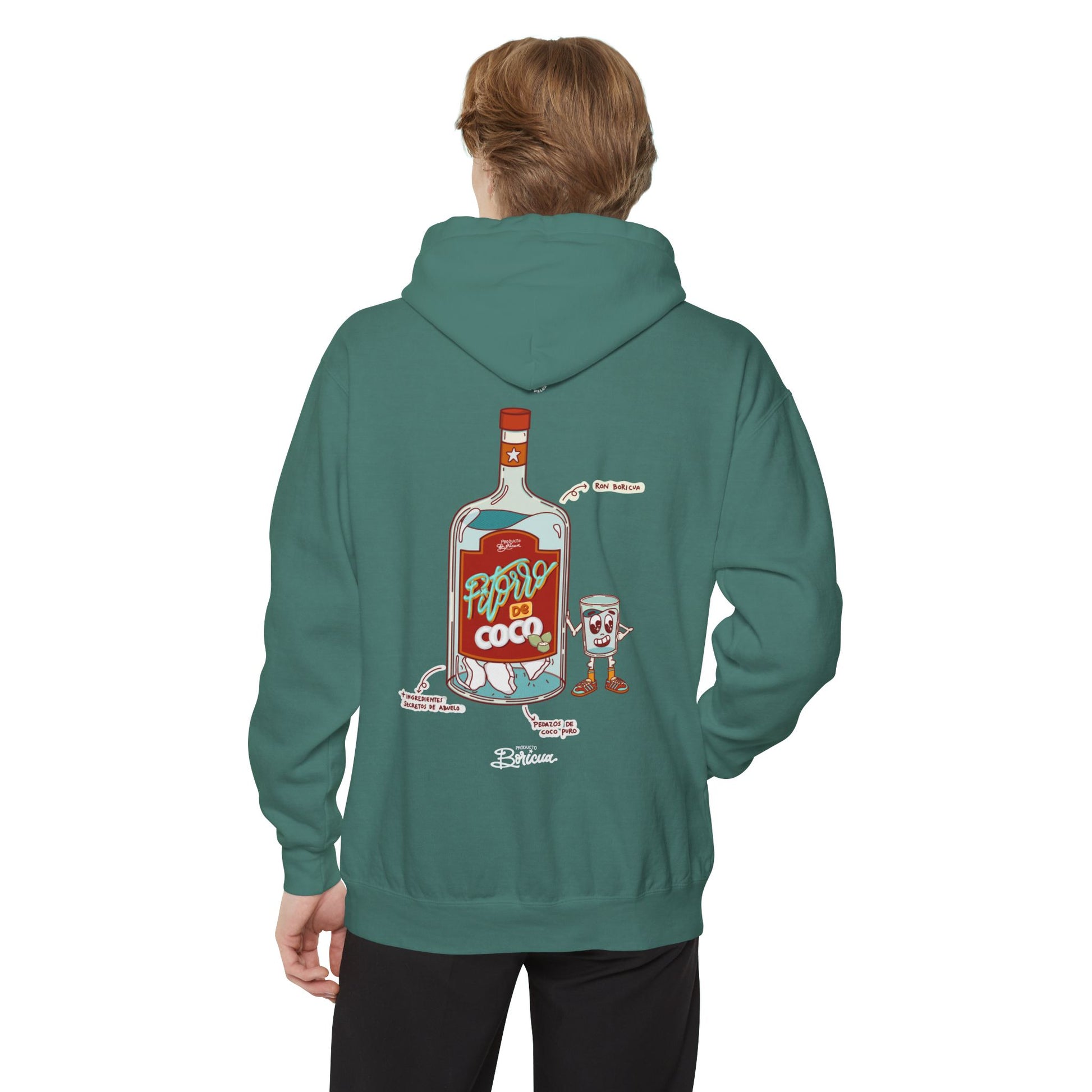 Pitorro de Coco - Bandera Puerto Rico Hoodie