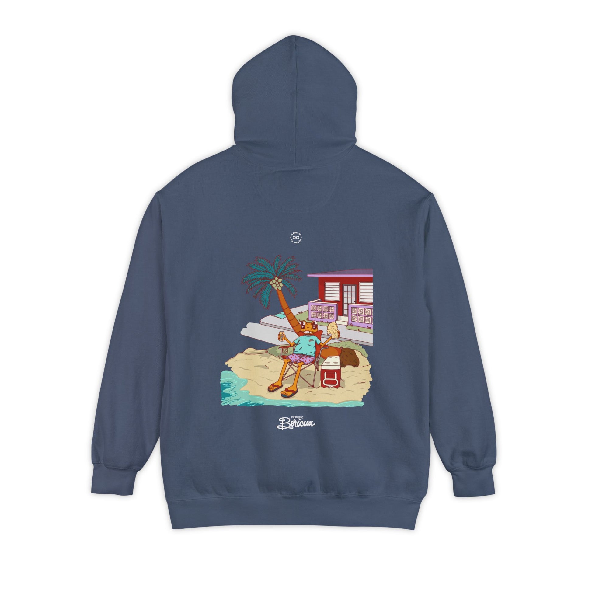Concho en la playa de PR - Boricua Hoodie