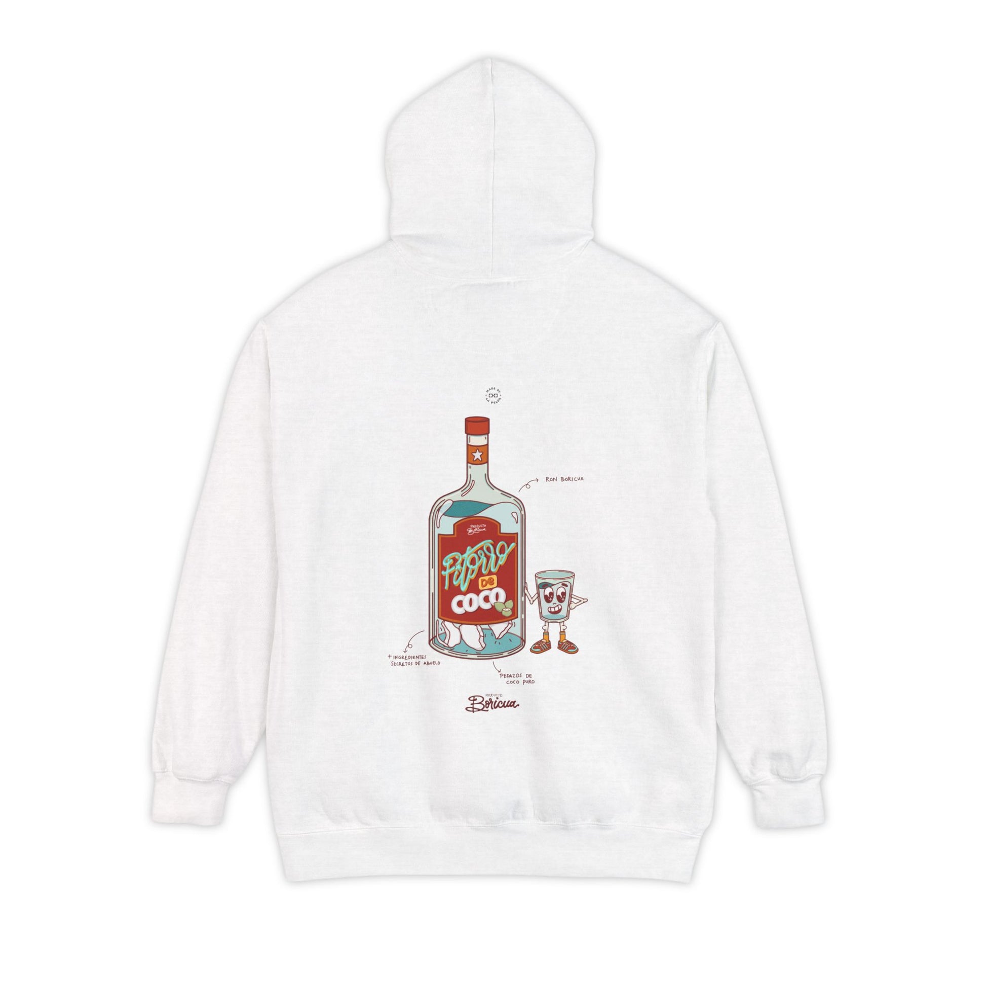 Pitorro de Coco - Bandera Puerto Rico Hoodie
