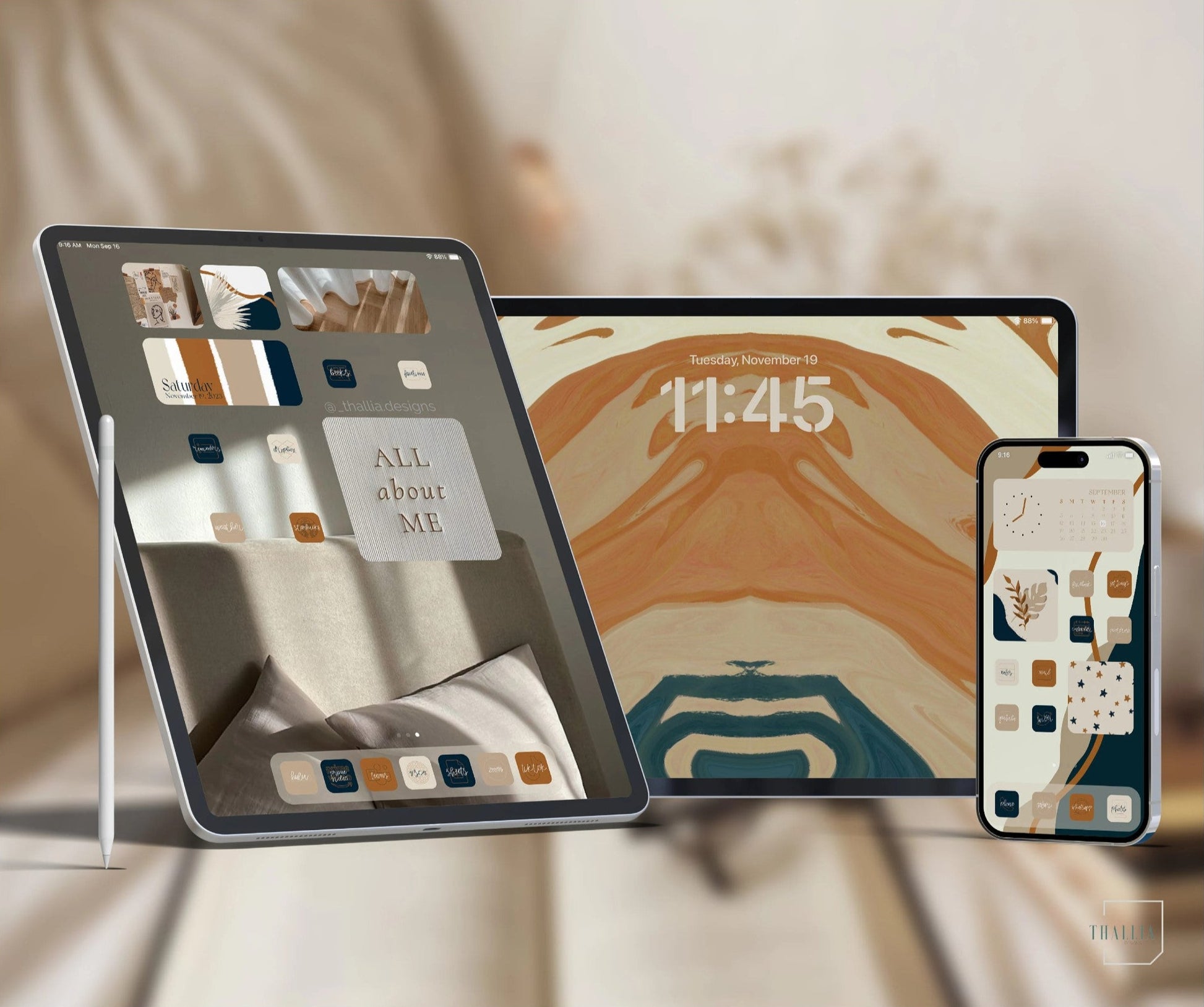 Cozy Boho iPad iOS Pack