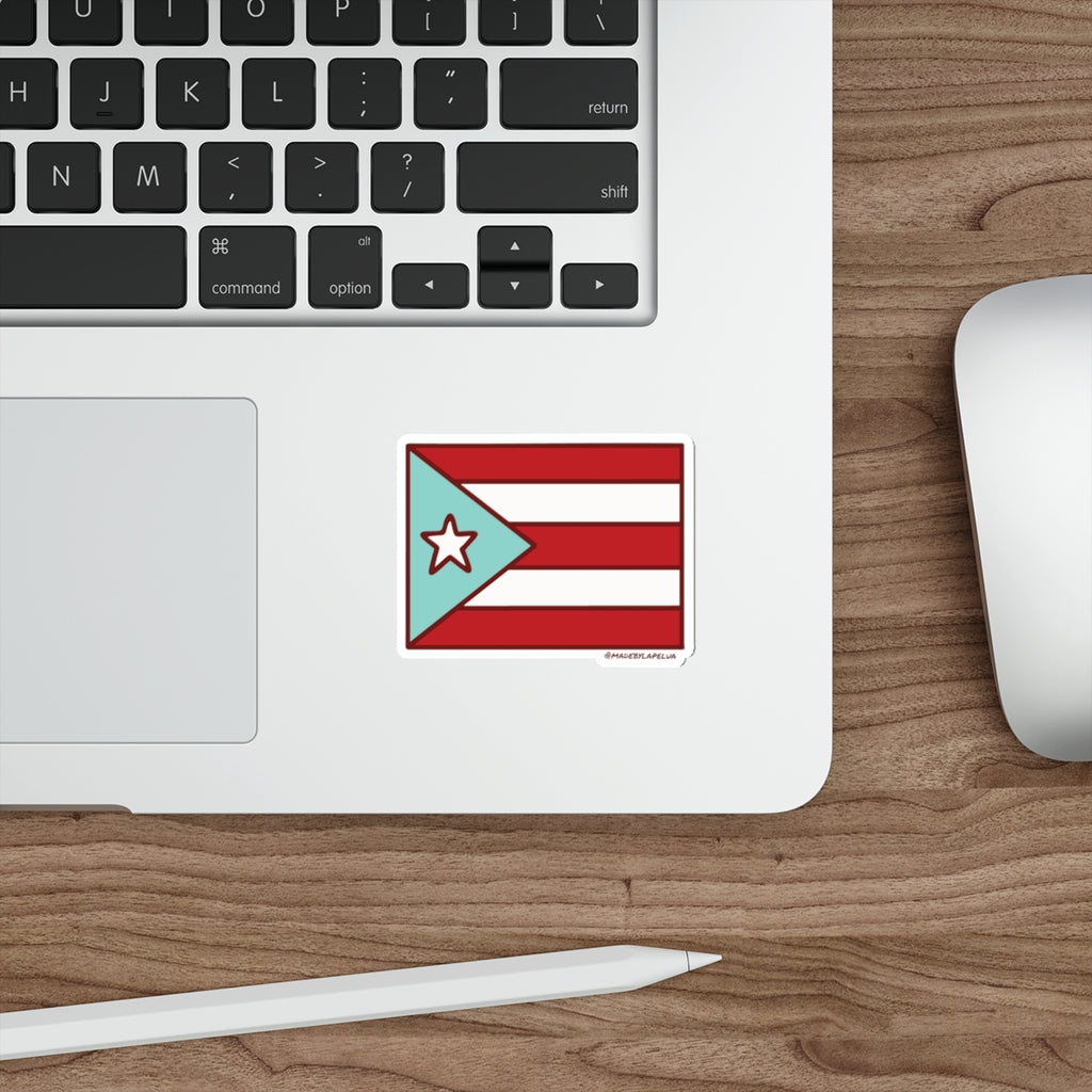 Bandera Puerto Rico - Die-Cut Sticker