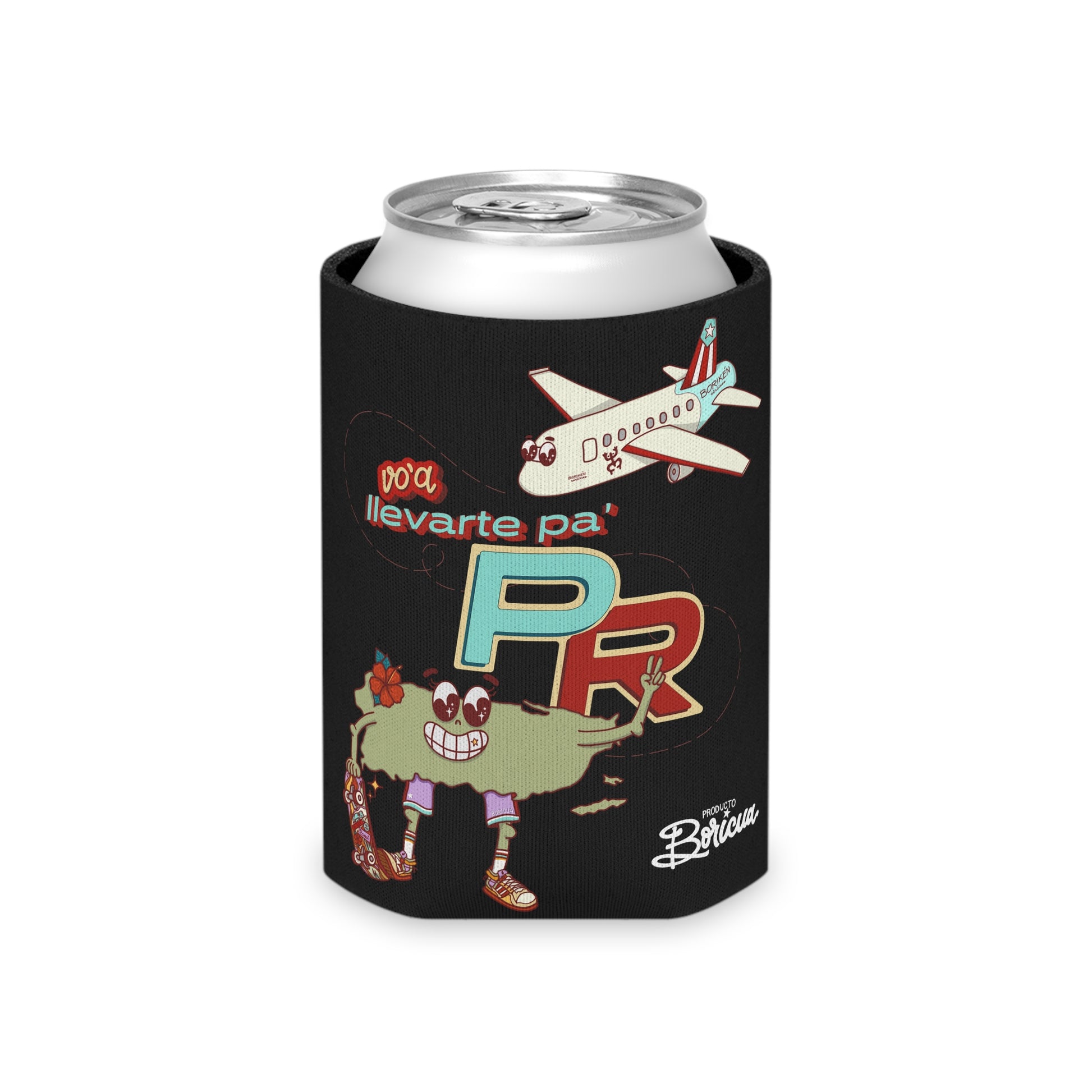 Voy a llevarte para PR Can Cooler - Puerto Rico (Negro)