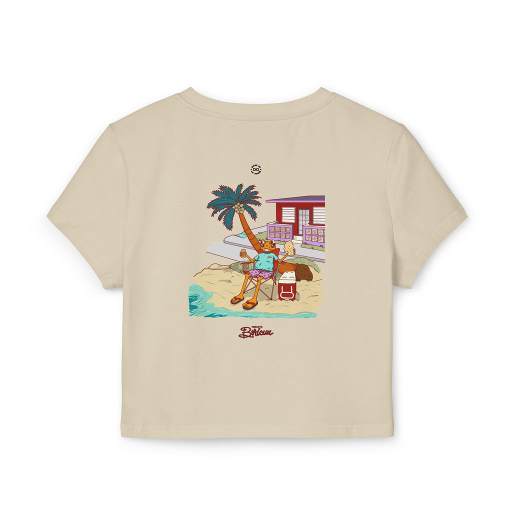 Concho en la playa en PR - Bandera Puerto Rico Baby Tee