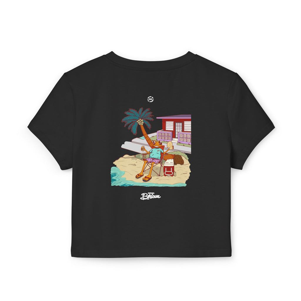 Concho en la playa en PR - Bandera Puerto Rico Baby Tee