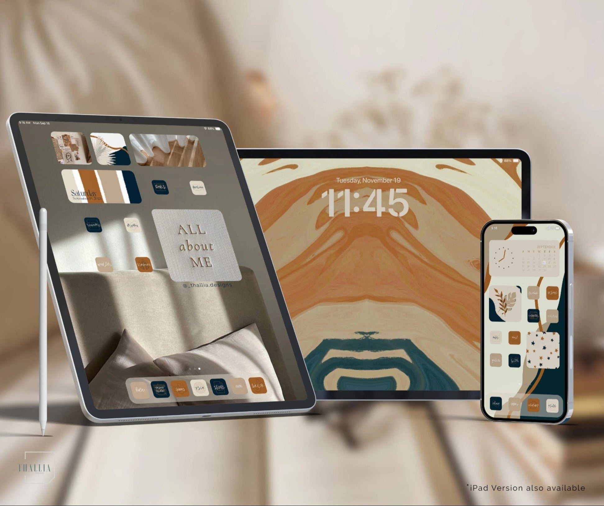 Cozy Boho iPhone iOS Pack