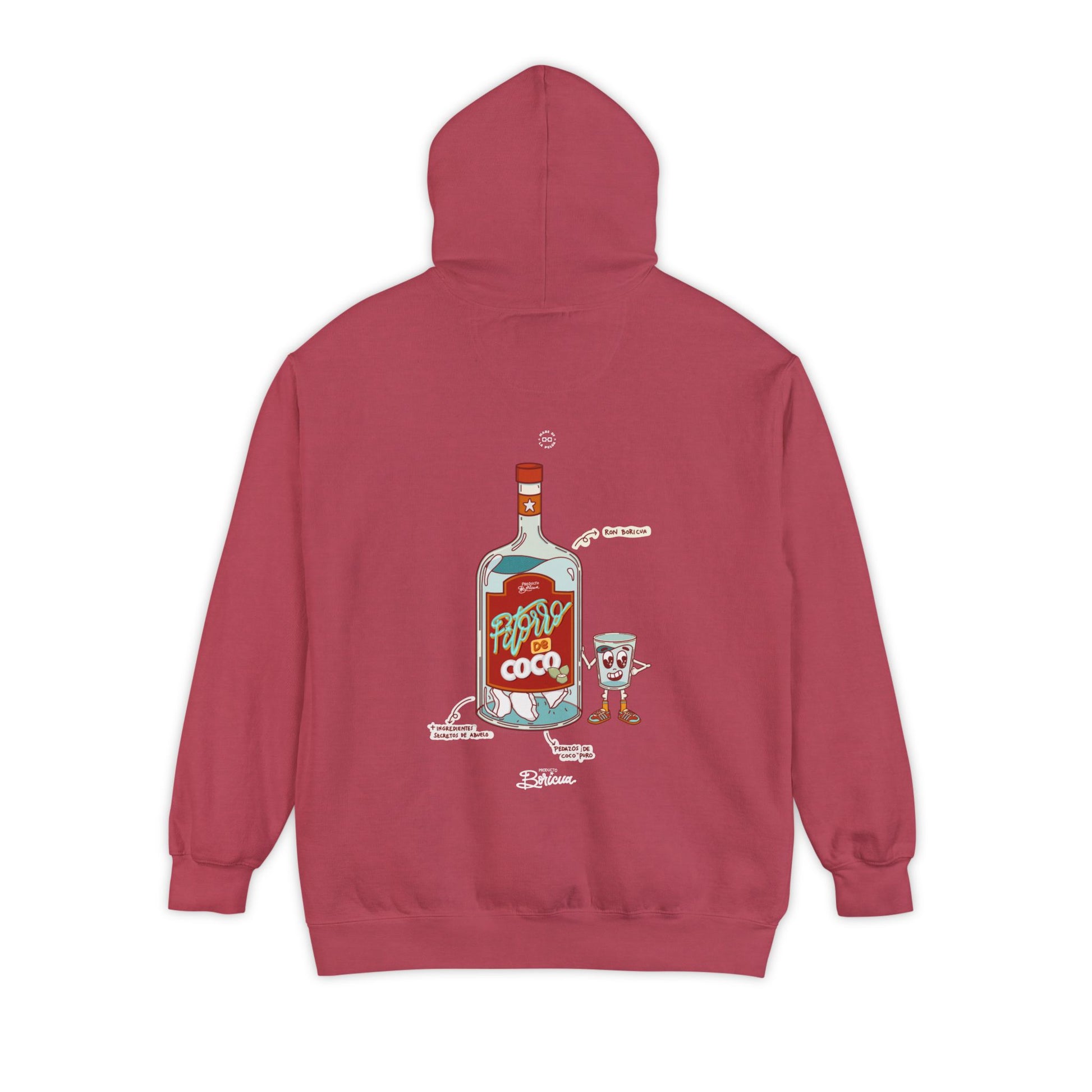Pitorro de Coco - Bandera Puerto Rico Hoodie