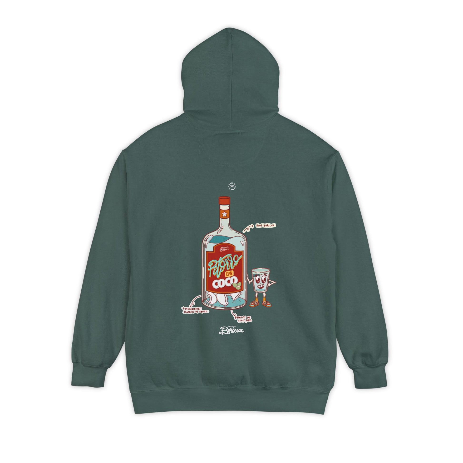 Pitorro de Coco - Bandera Puerto Rico Hoodie