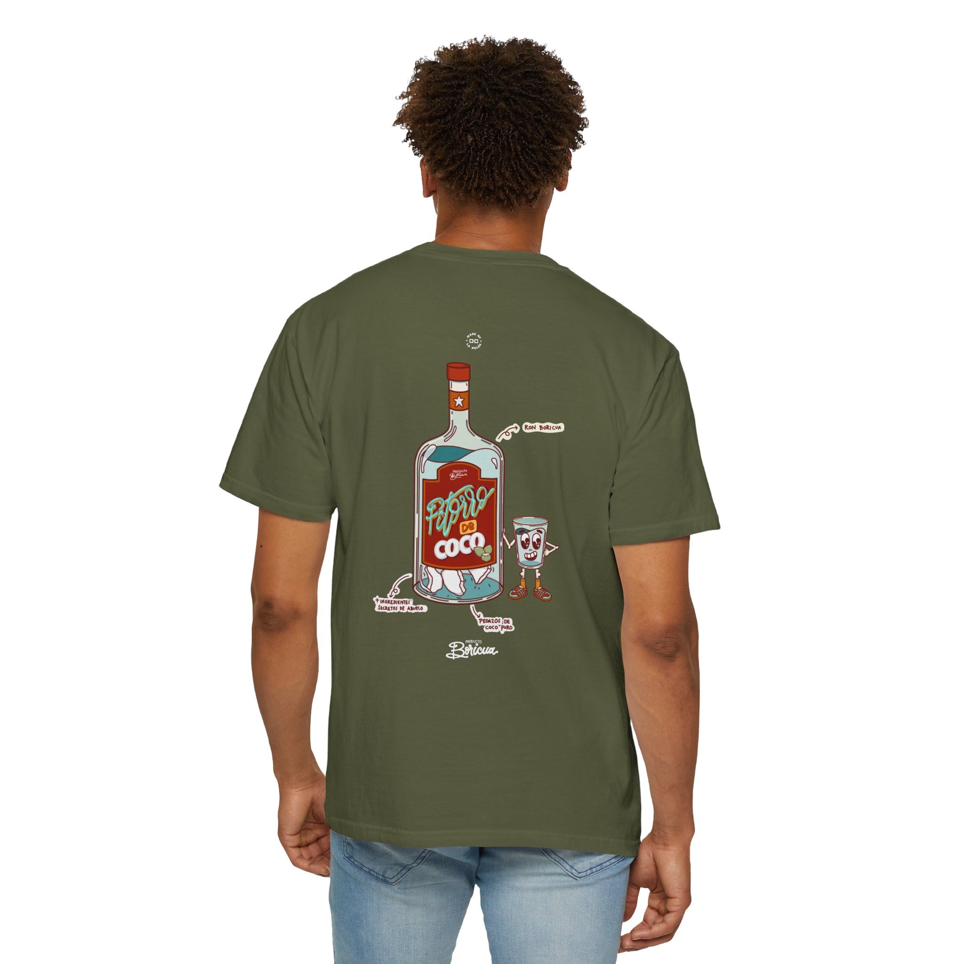 Pitorro de Coco - Bandera Puerto Rico T-Shirt