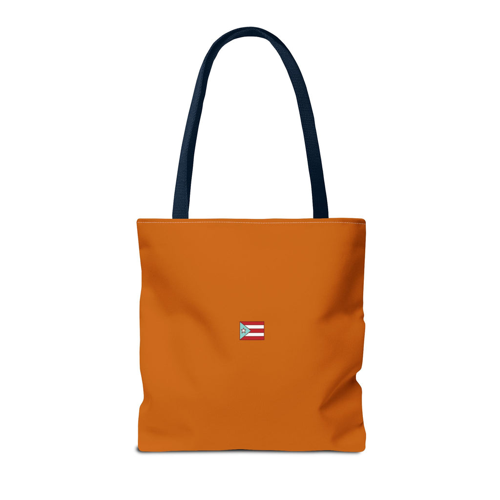 Voy a llevarte para PR Tote Bag - Bandera Puerto Rico (Anaranjado)
