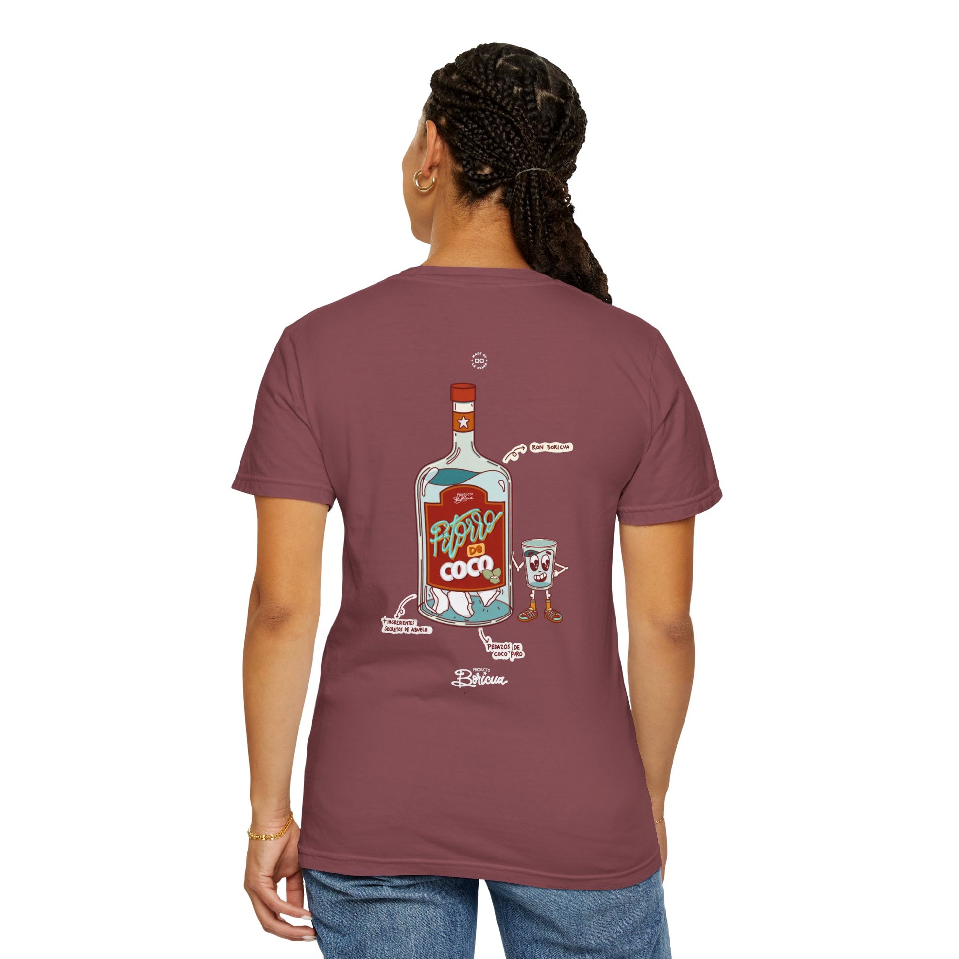 Pitorro de Coco - Bandera Puerto Rico T-Shirt