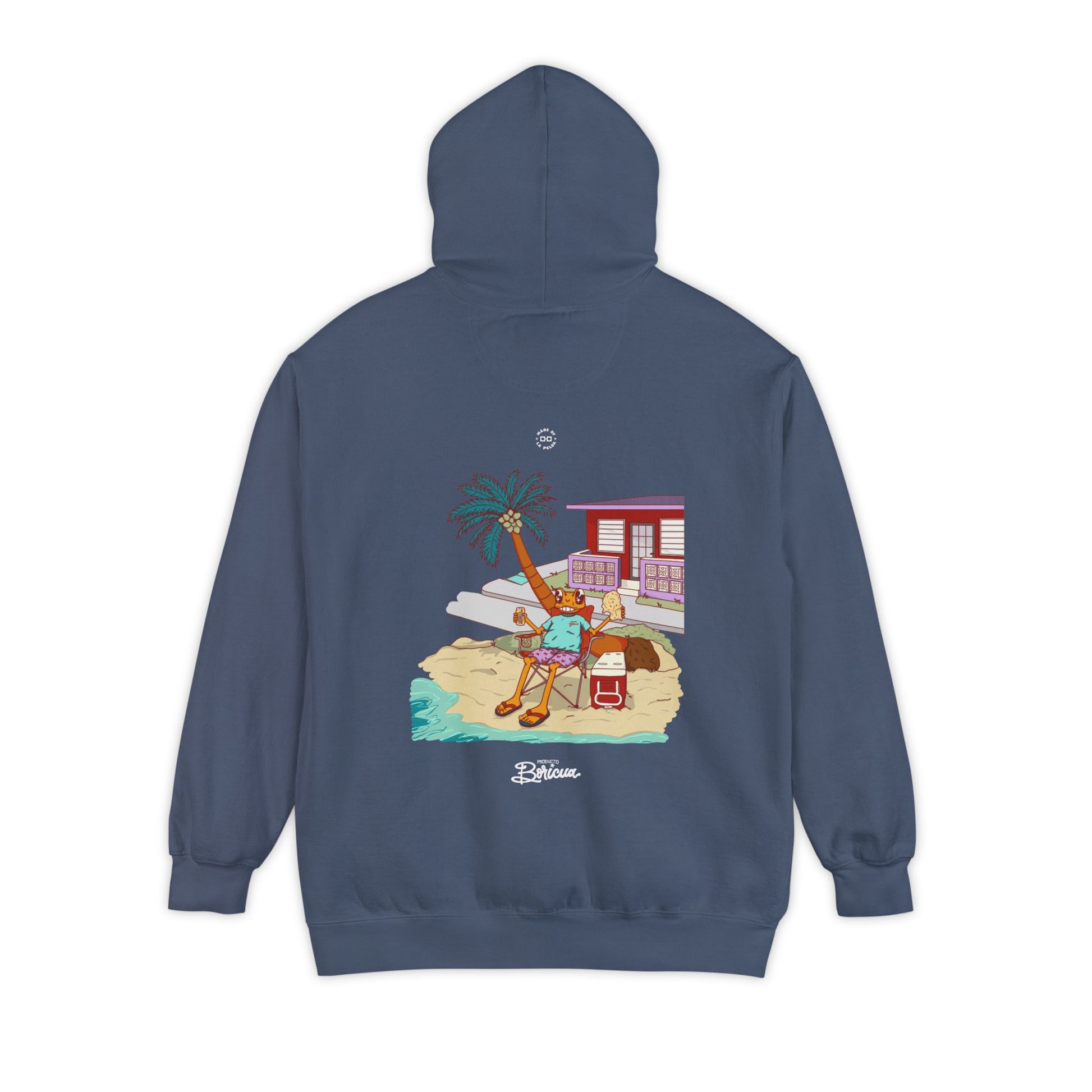 Concho en la playa de PR - Bandera Puerto Rico Hoodie
