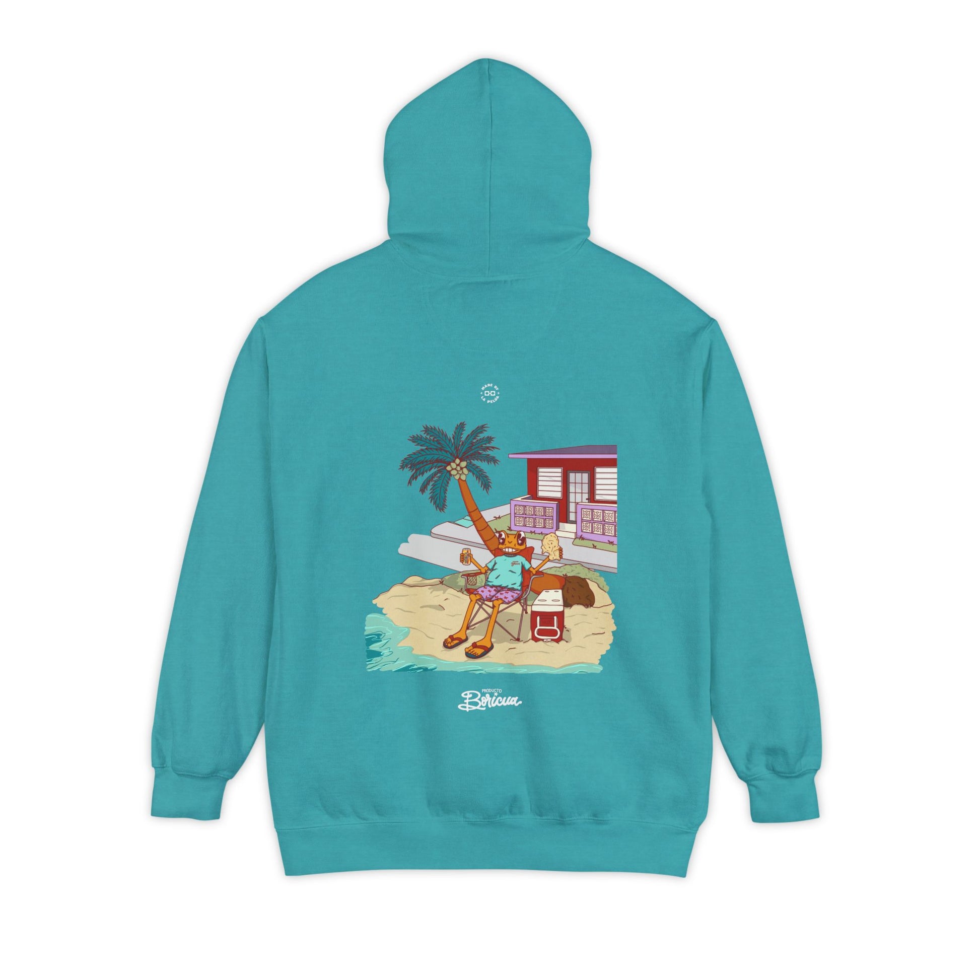 Concho en la playa de PR - Boricua Hoodie