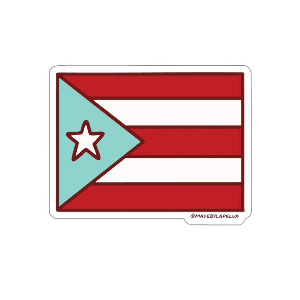 Bandera Puerto Rico - Die-Cut Sticker