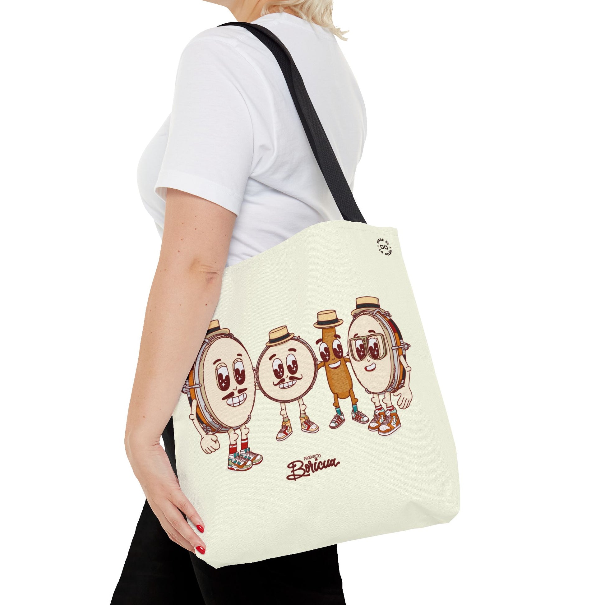 Cafe con Ron Tote Bag - Boricua (Crema)