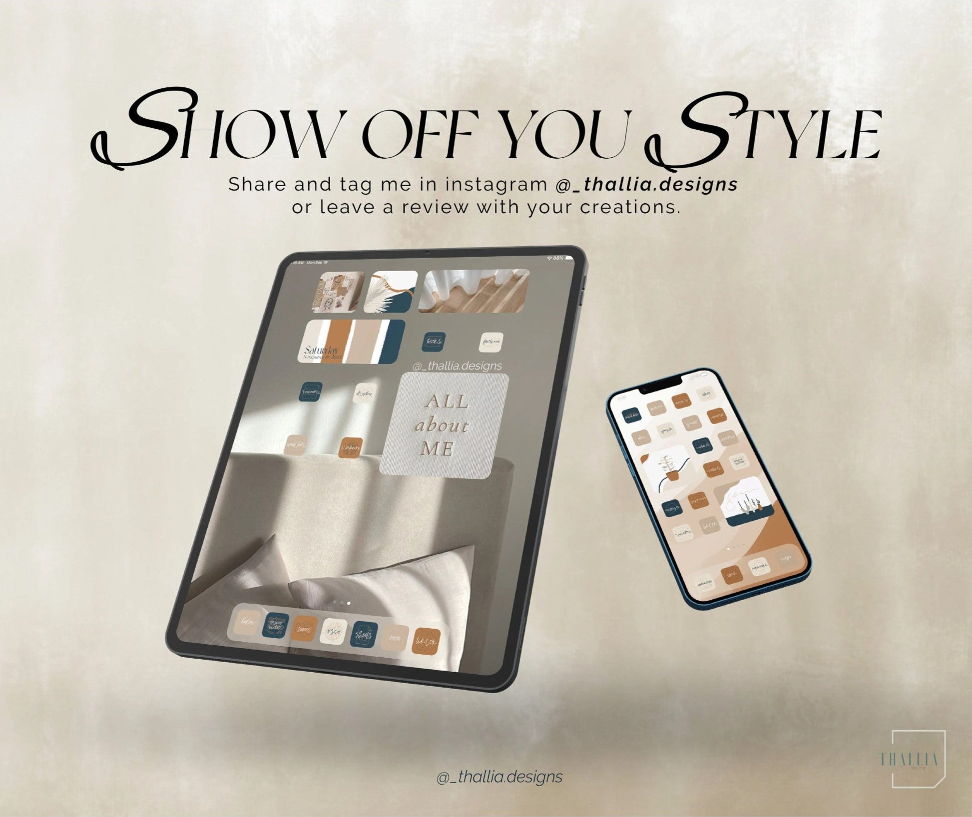 Cozy Boho iPad iOS Pack