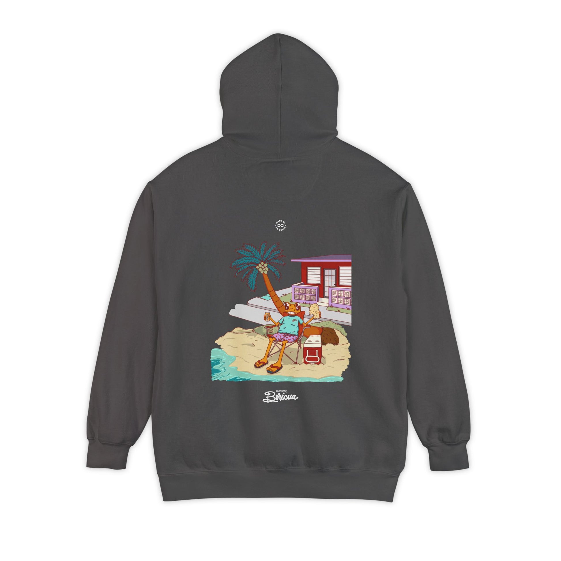 Concho en la playa de PR - Bandera Puerto Rico Hoodie