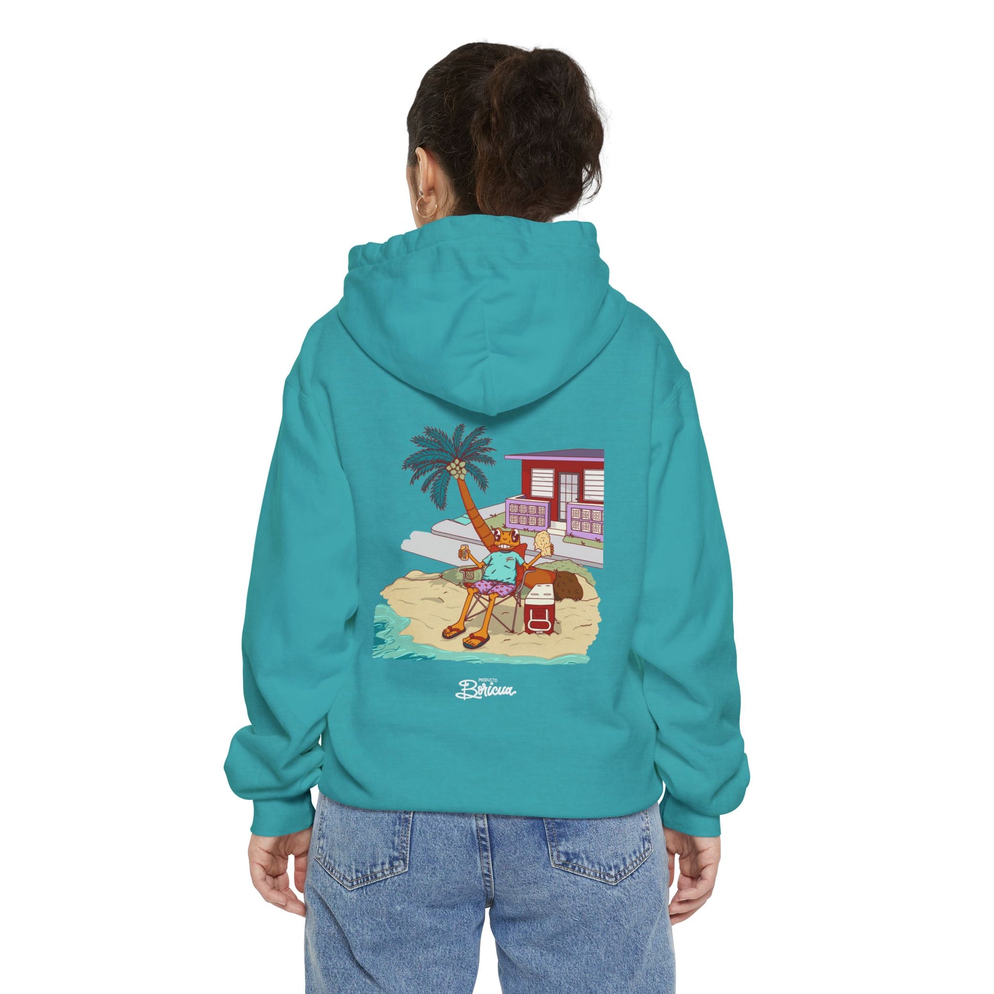 Concho en la playa de PR - Puerto Rico Hoodie